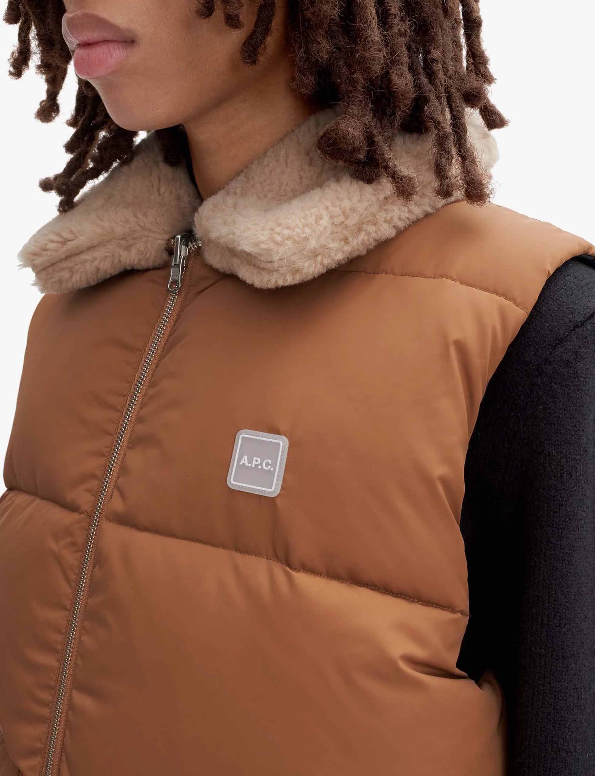 A.P.C. DOUDOUNE TEDDY DARK BEIGE - Image 3