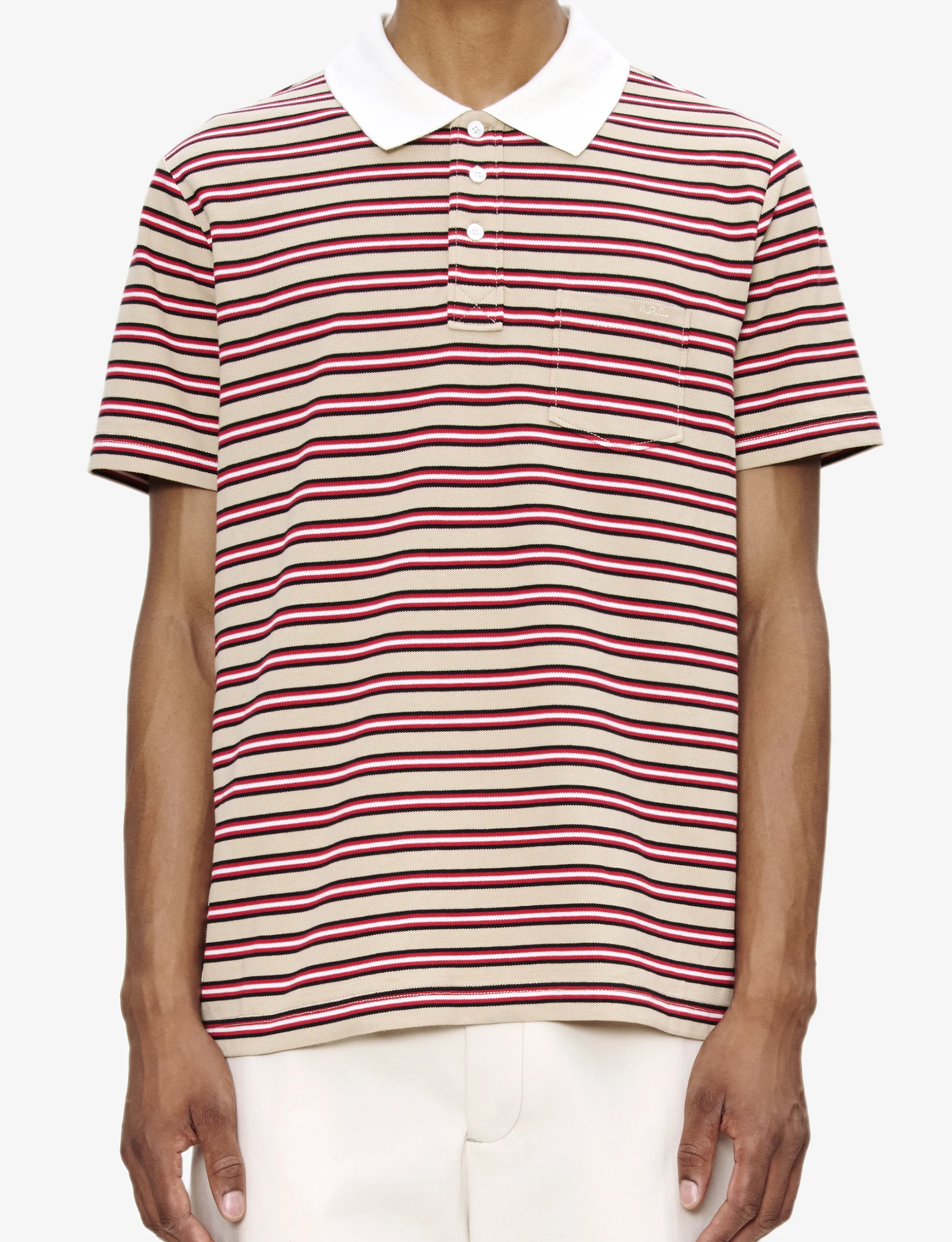 A.P.C. POLO OSCAR DARK BEIGE - Image 4
