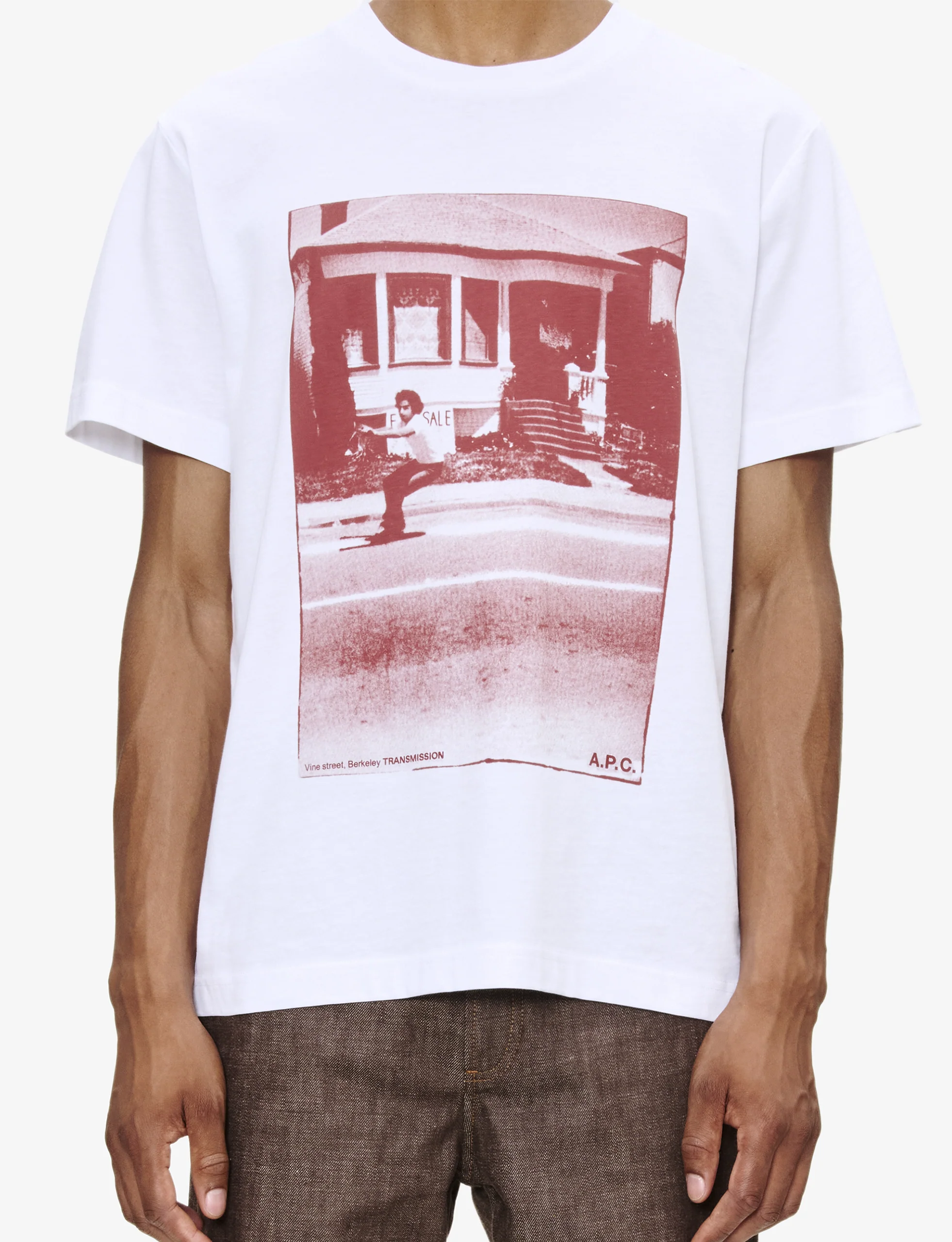 A.P.C. T-SHIRT CALIFORNIE BROWN - Image 3