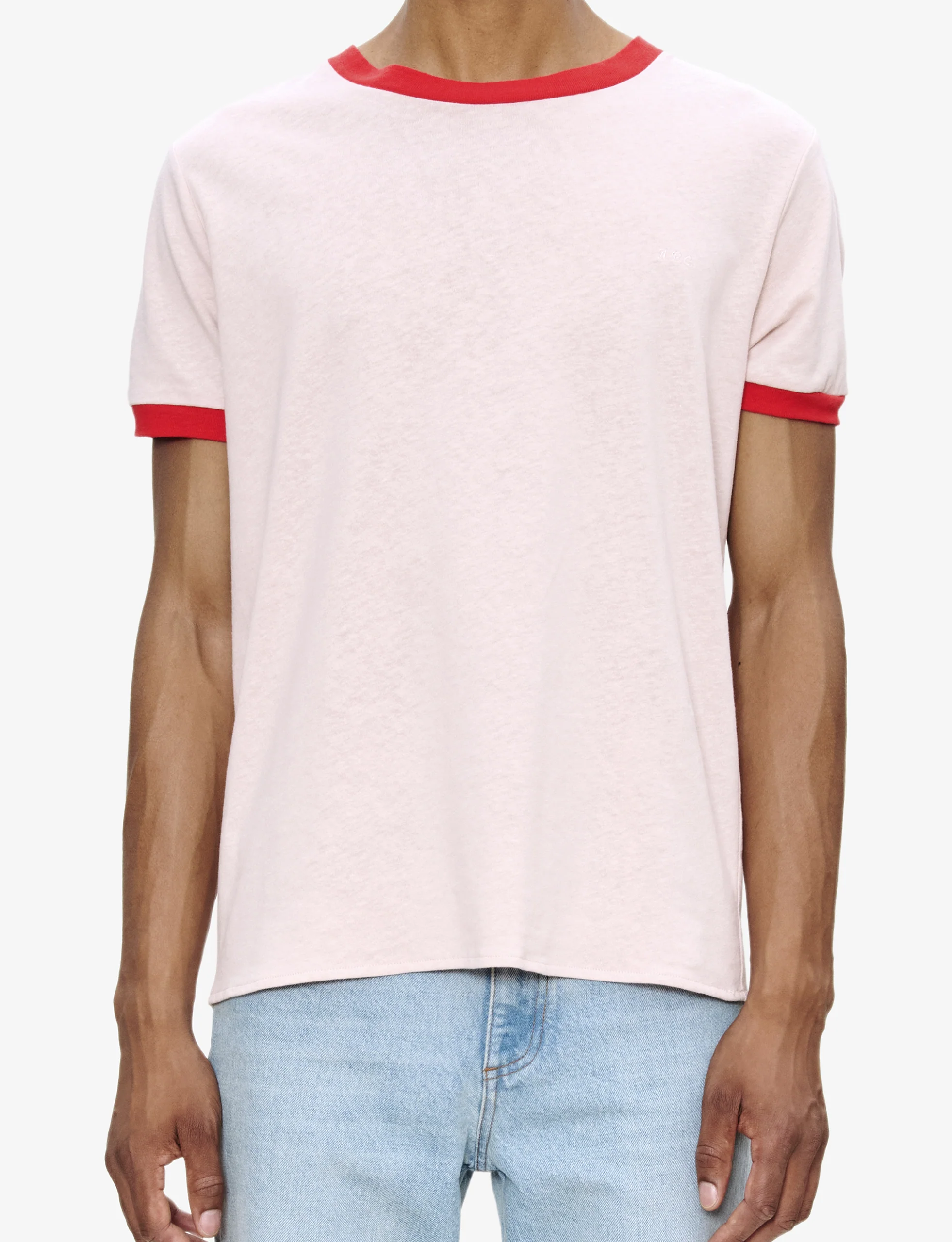A.P.C. T-SHIRT JULES FAA PINK - Image 4
