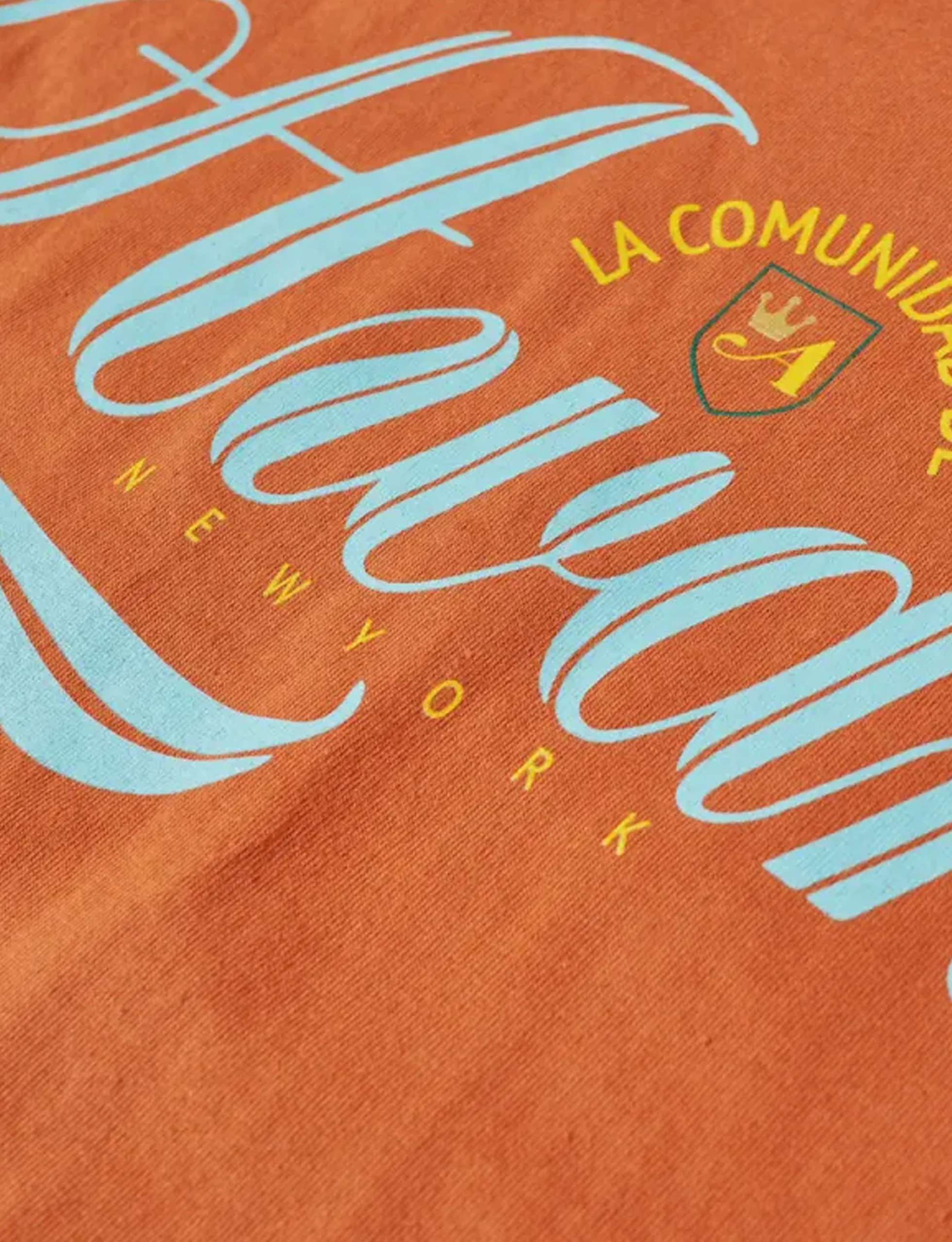 AWAKE NY COMUNIDAD LOGO T-SHIRT RUST - Image 3