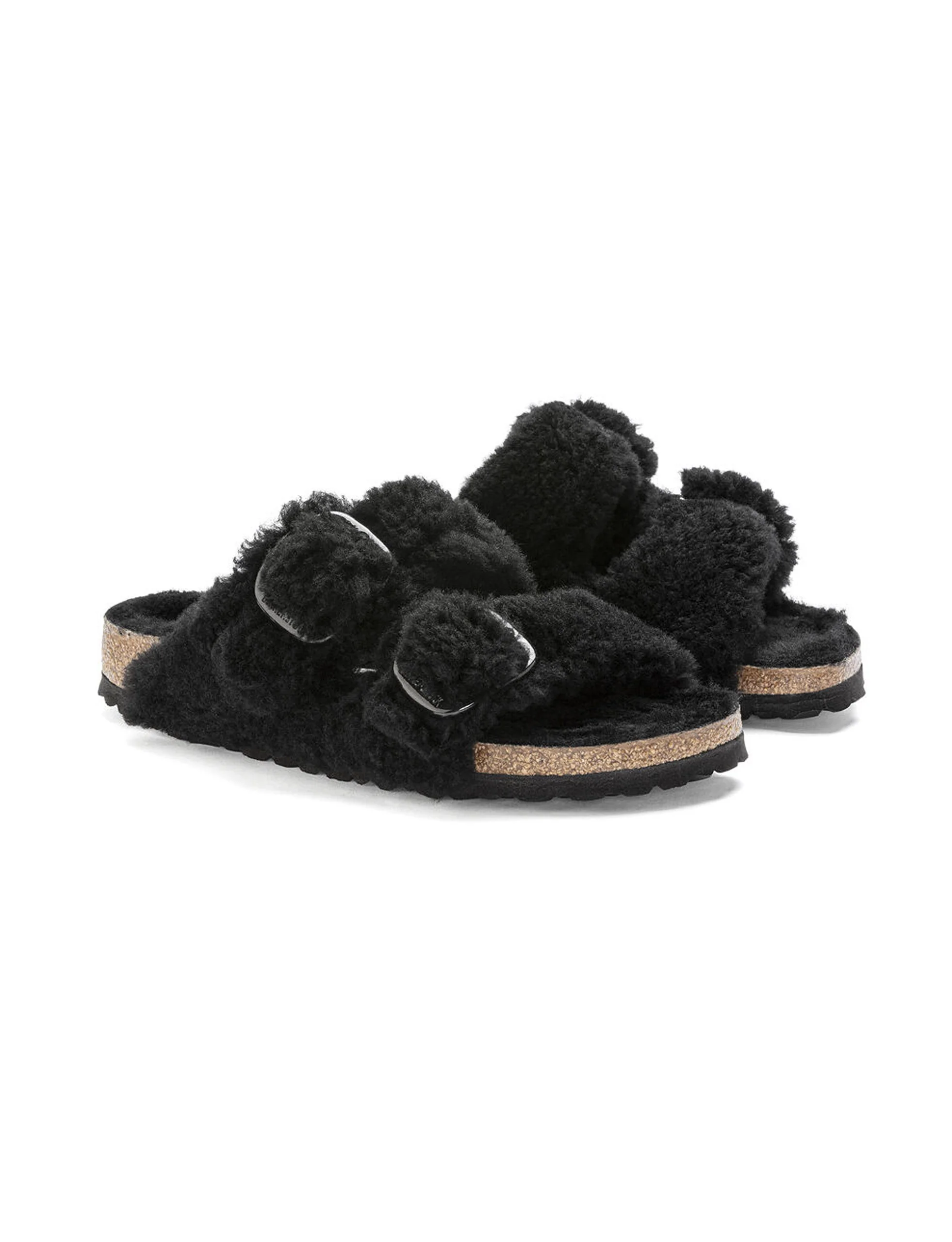 BIRKENSTOCK Arizona Big Buckle Shearling BLACK - Image 4