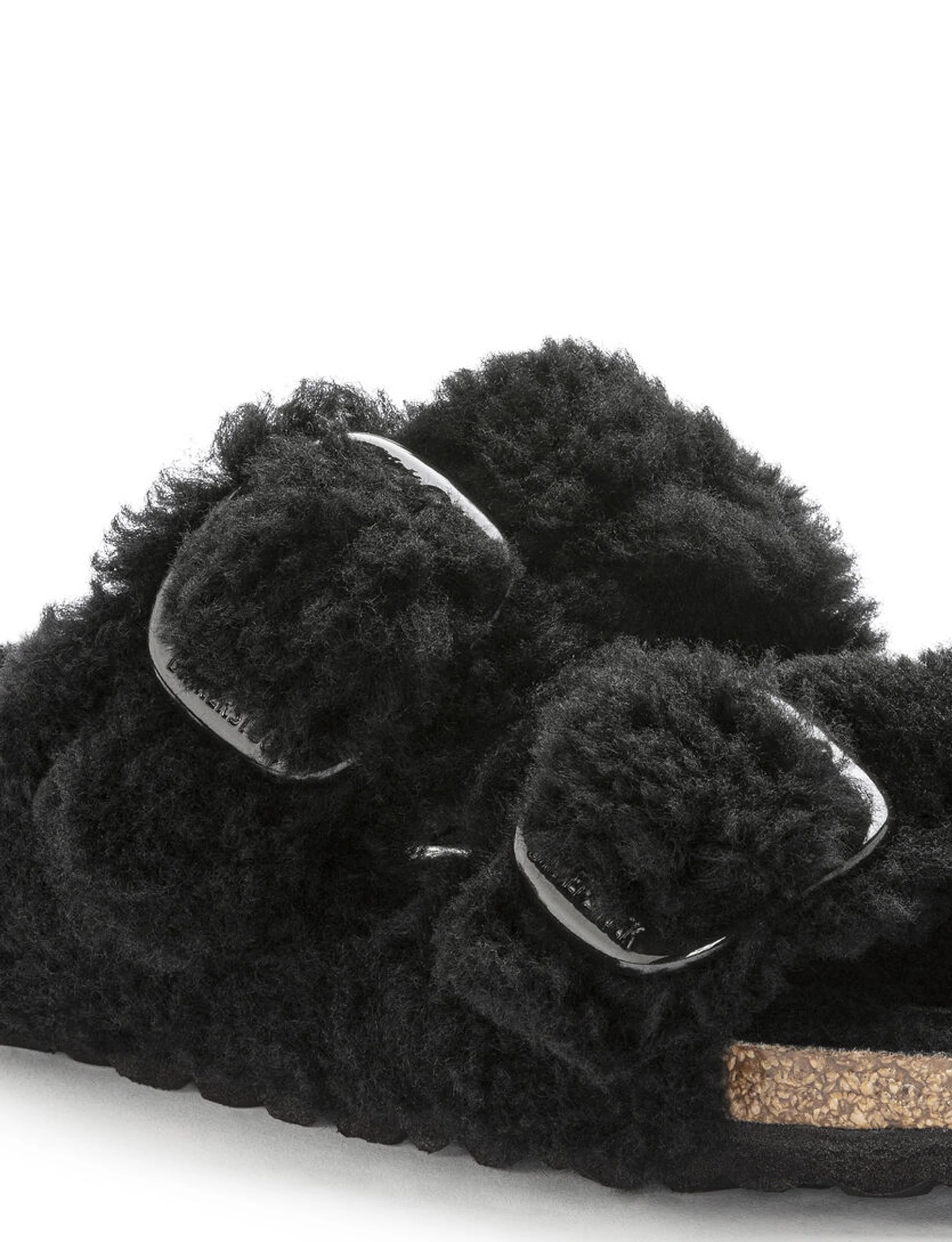BIRKENSTOCK Arizona Big Buckle Shearling BLACK - Image 5