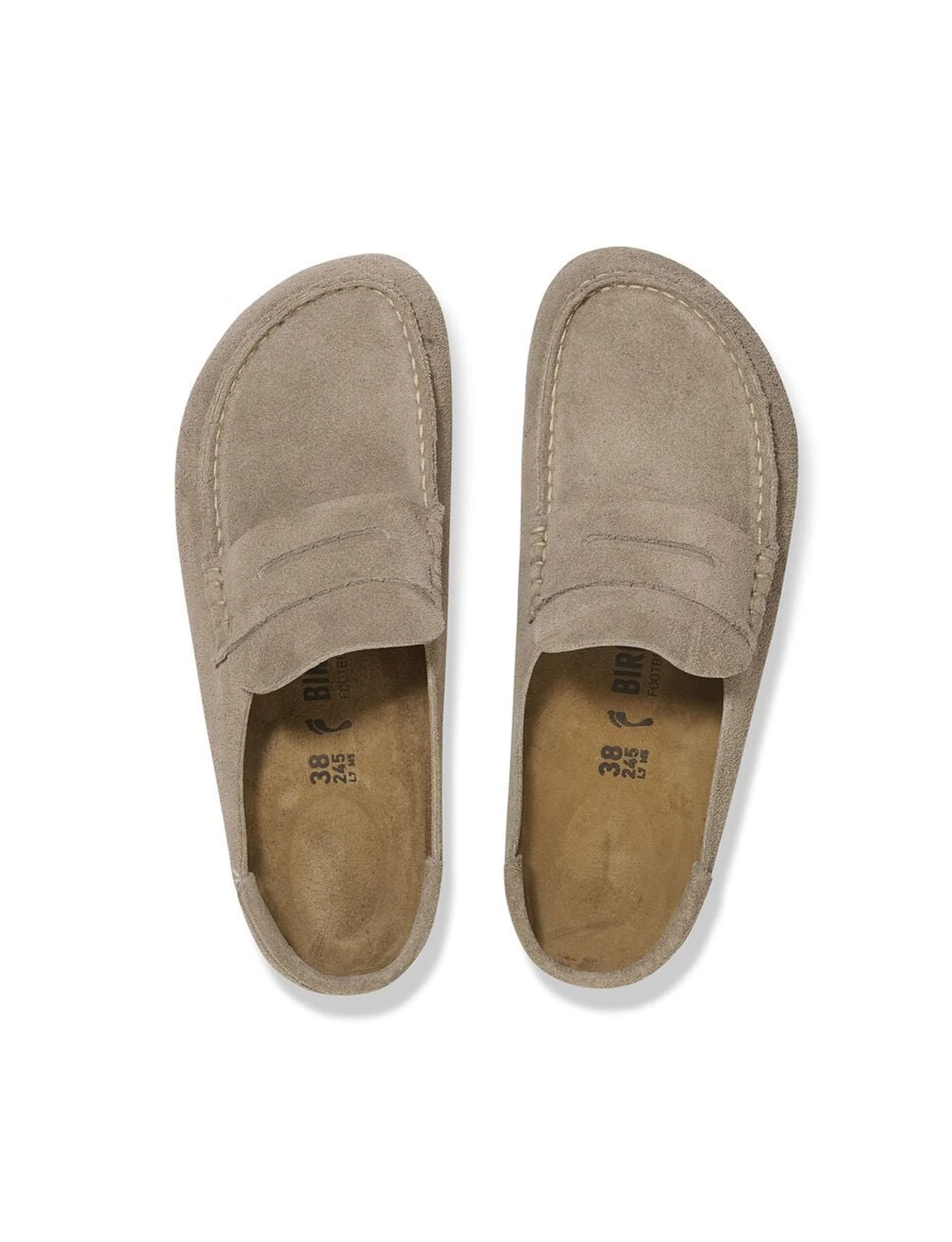 BIRKENSTOCK Naples Wrapped Suede Leather TAUPE - Image 2