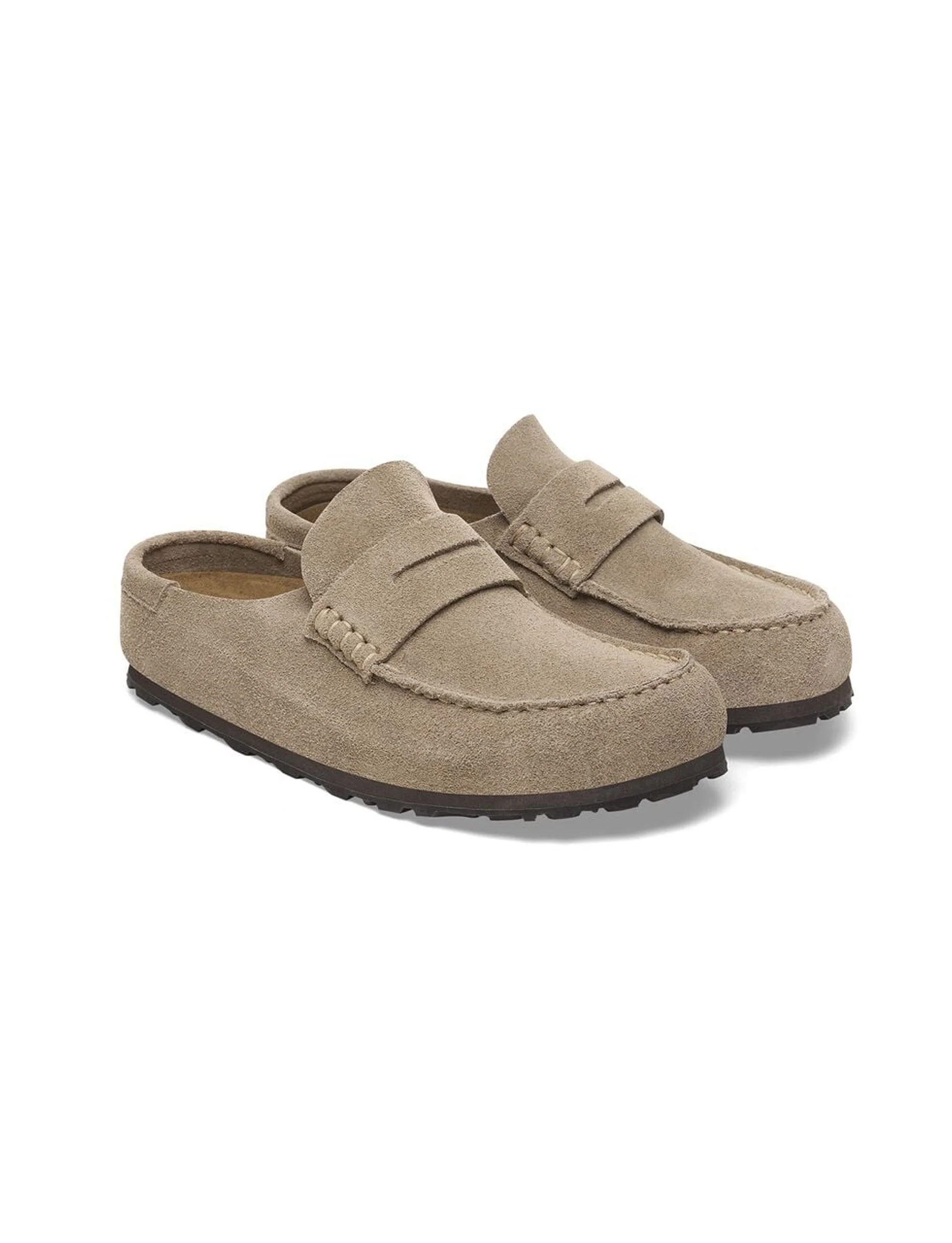 BIRKENSTOCK Naples Wrapped Suede Leather TAUPE - Image 3