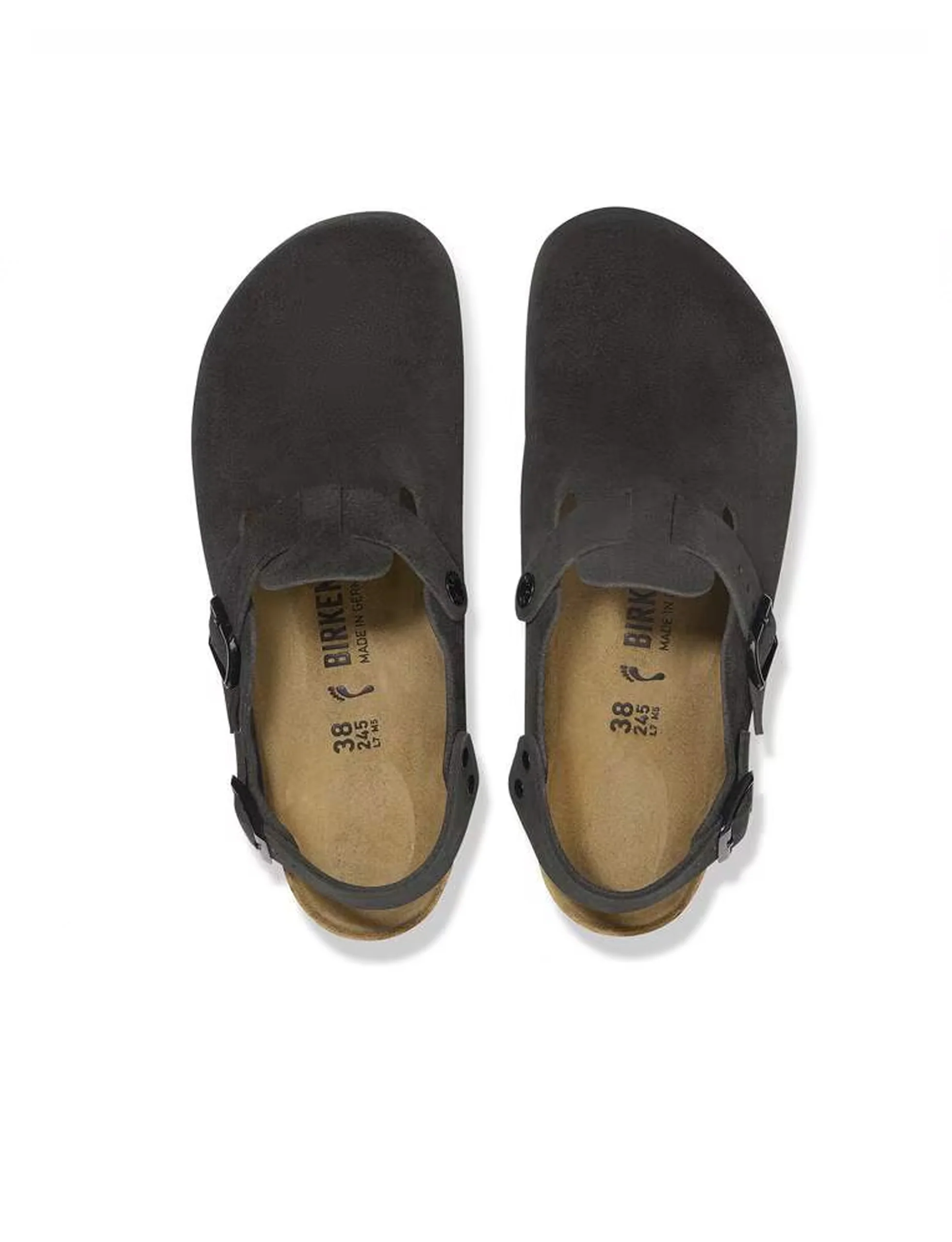 BIRKENSTOCK Tokio  Suede Leather BLACK - Image 3