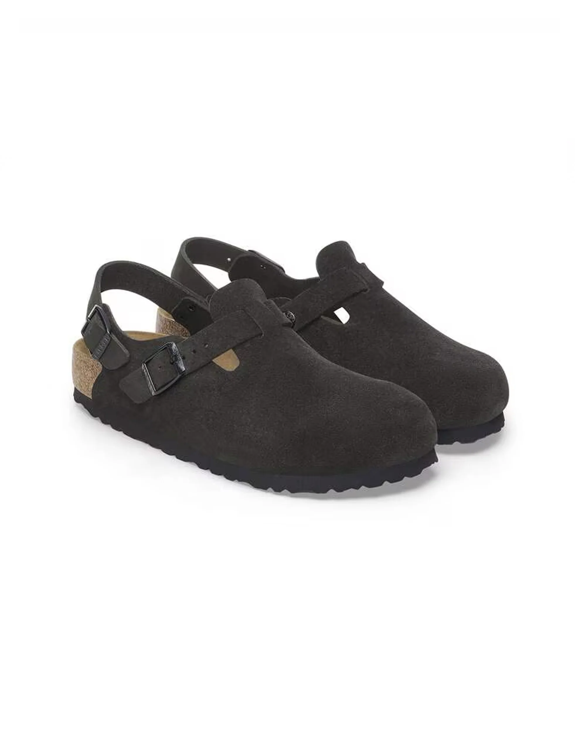 BIRKENSTOCK Tokio  Suede Leather BLACK - Image 4