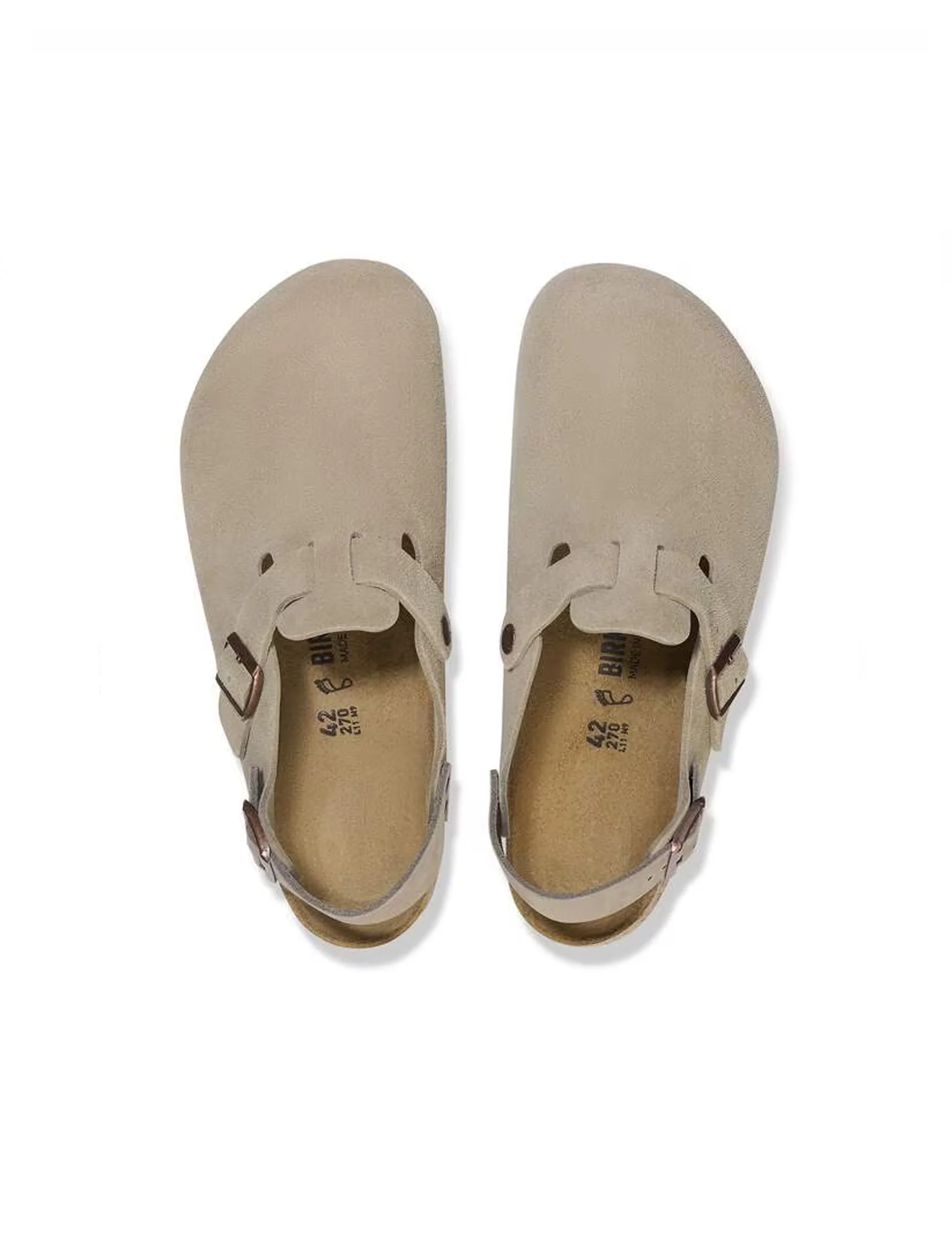BIRKENSTOCK Tokio  Suede Leather TAUPE - Image 5