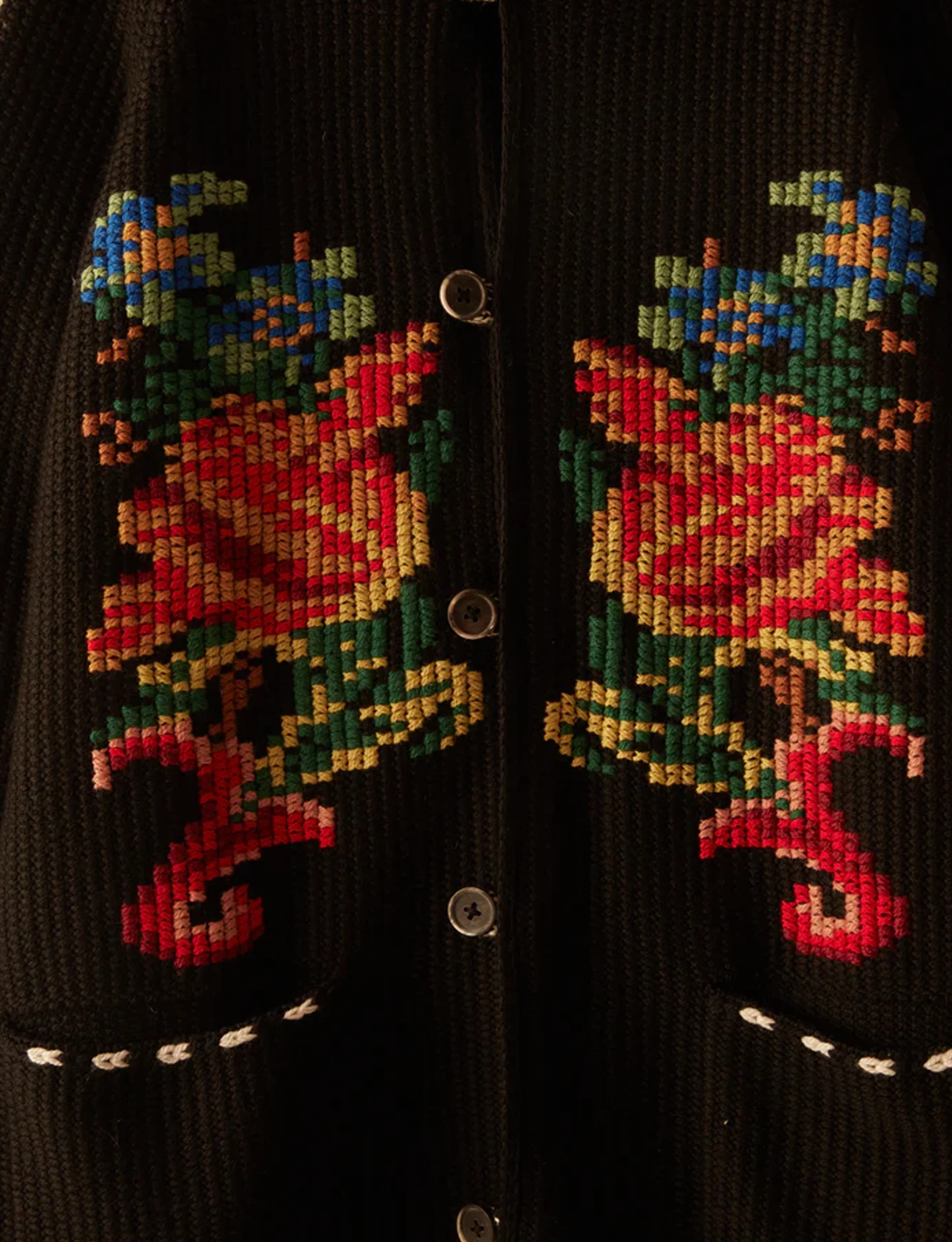 BODE CAPE COD CROSS STITCH CARDIGAN - Image 3