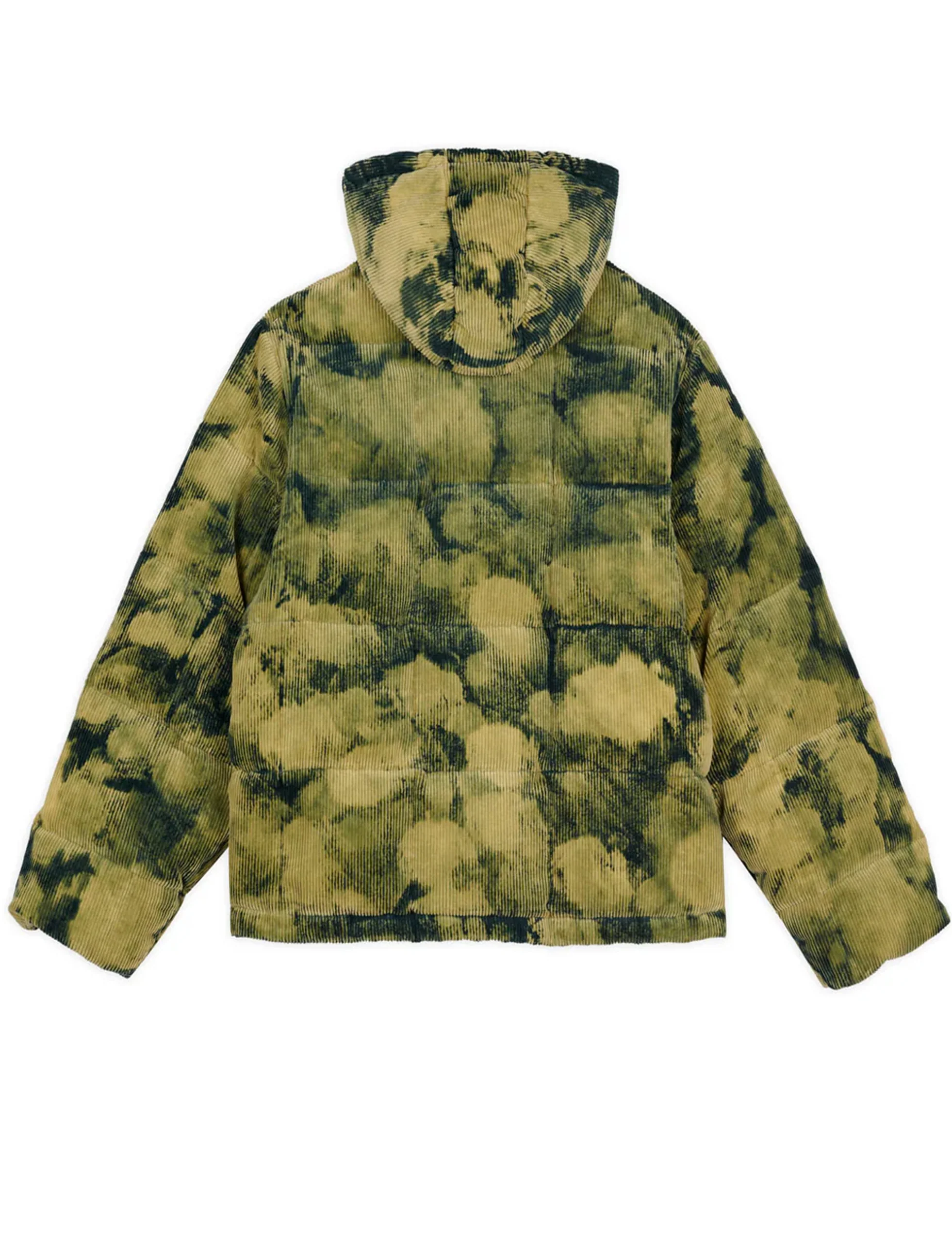 Brain Dead Bleach Dyed Dimension Puffer Jacket - Olive - Image 2