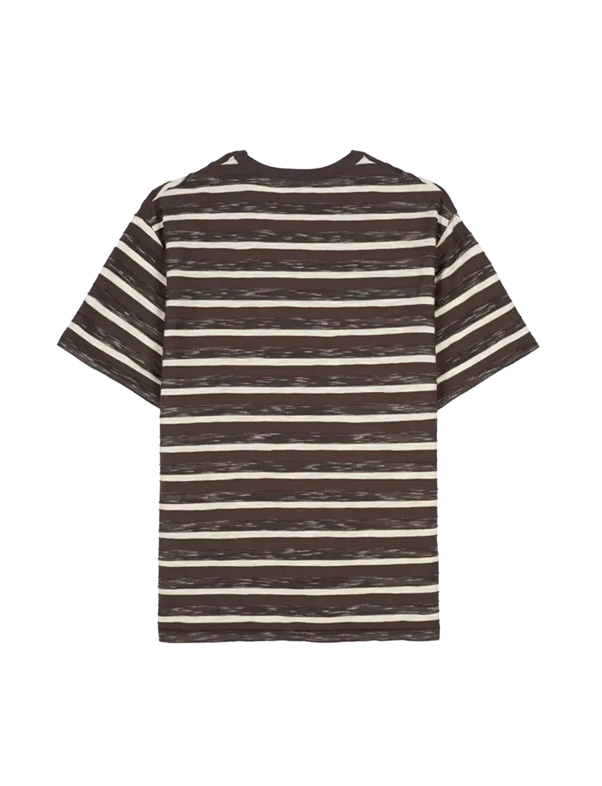 BRAIN DEAD CASEY STRIPED T-SHIRT - COFFEE - Image 3