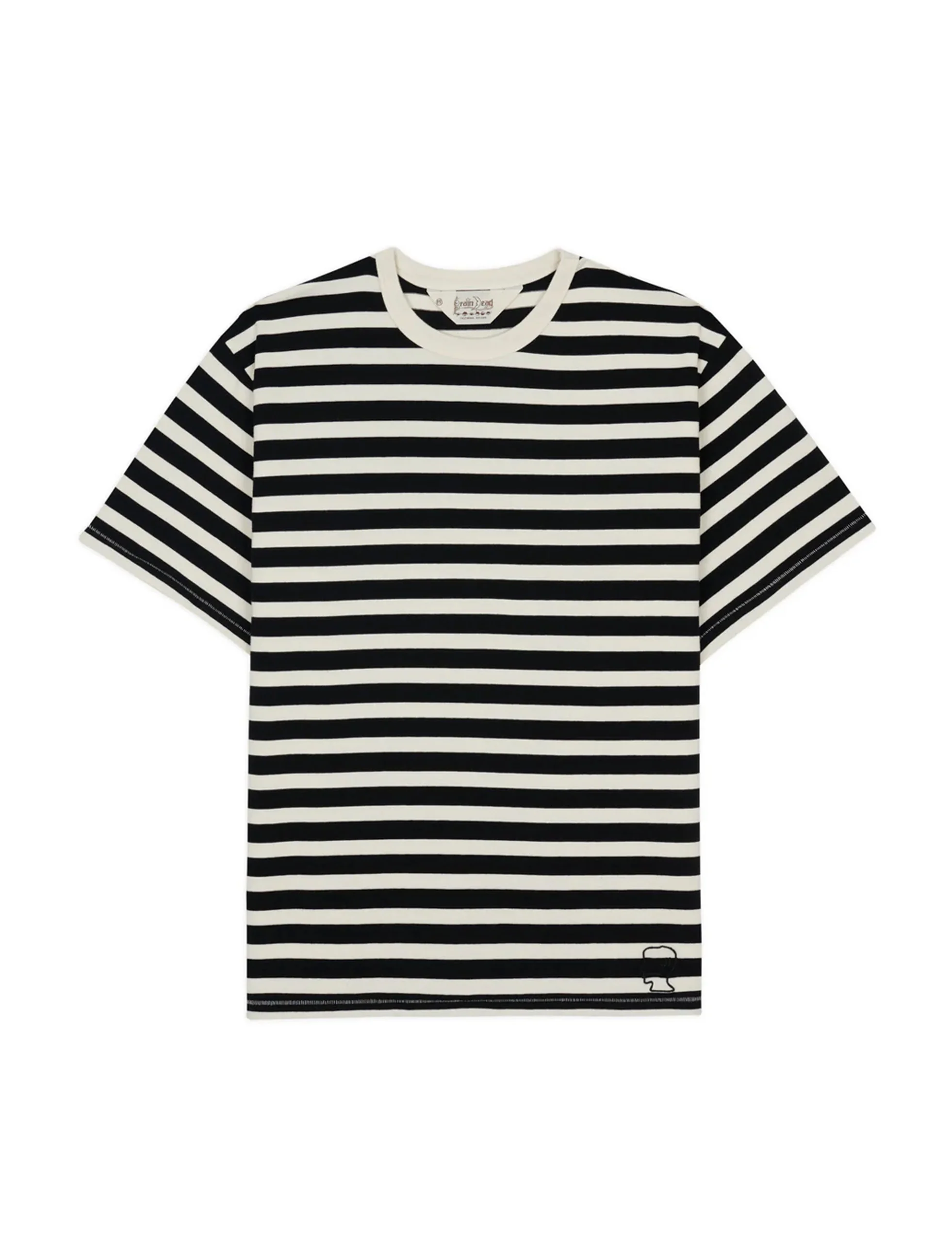 Brain Dead HEAVYWEIGHT STRIPE T-SHIRT Black