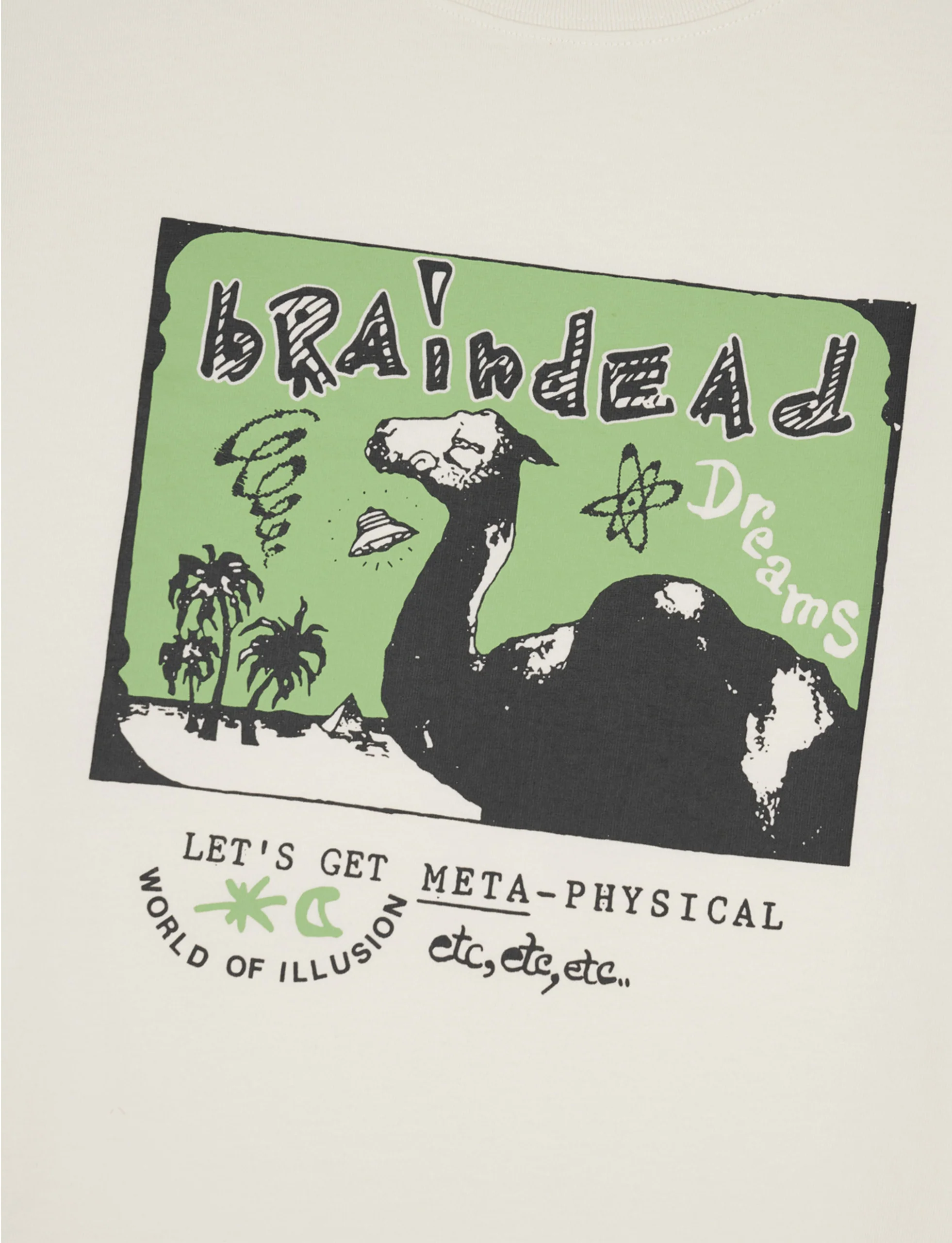 BRAIN DEAD META-PHYSICAL T-SHIRT NATURAL - Image 3