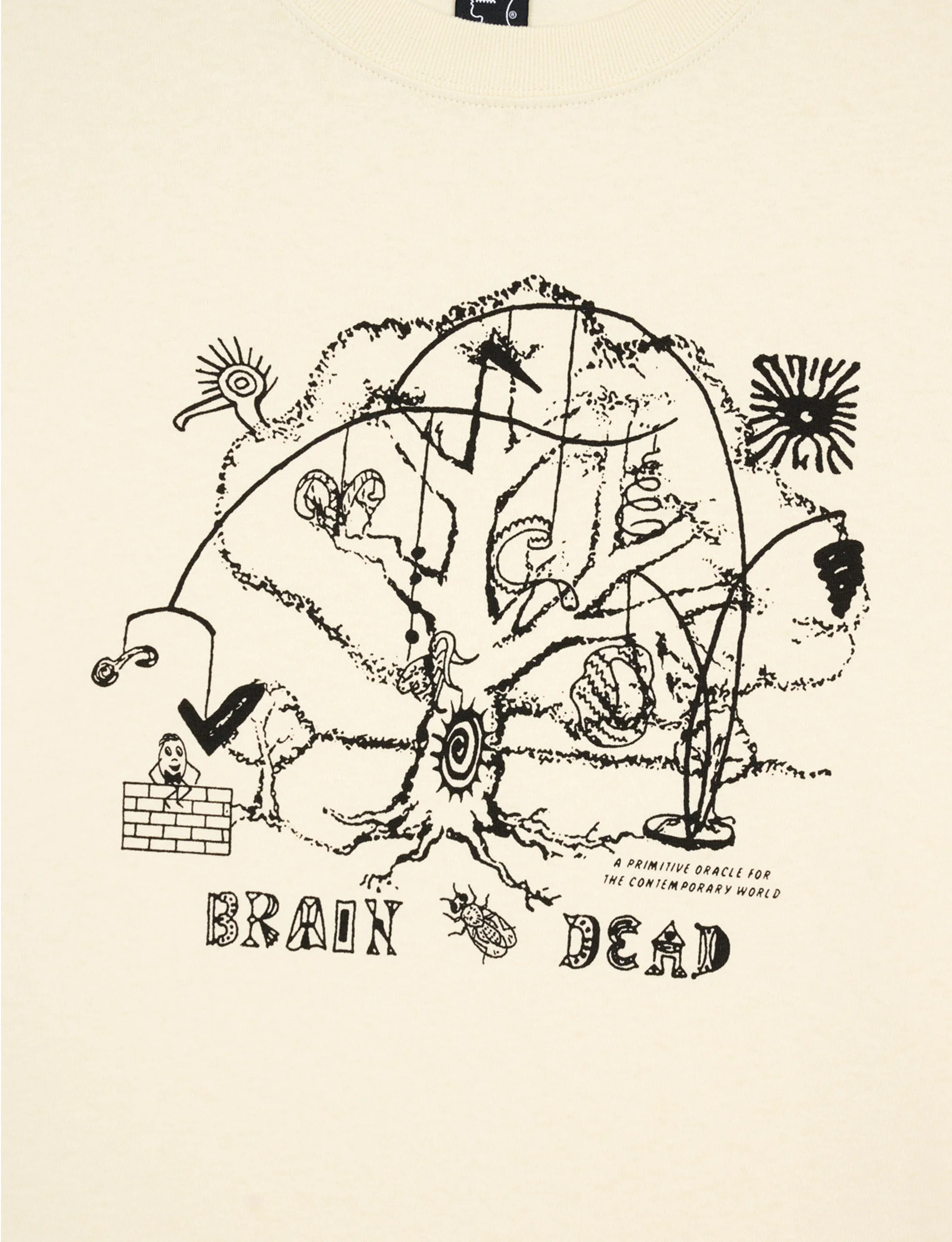 BRAIN DEAD ORACLE T-SHIRT - NATURAL - Image 2