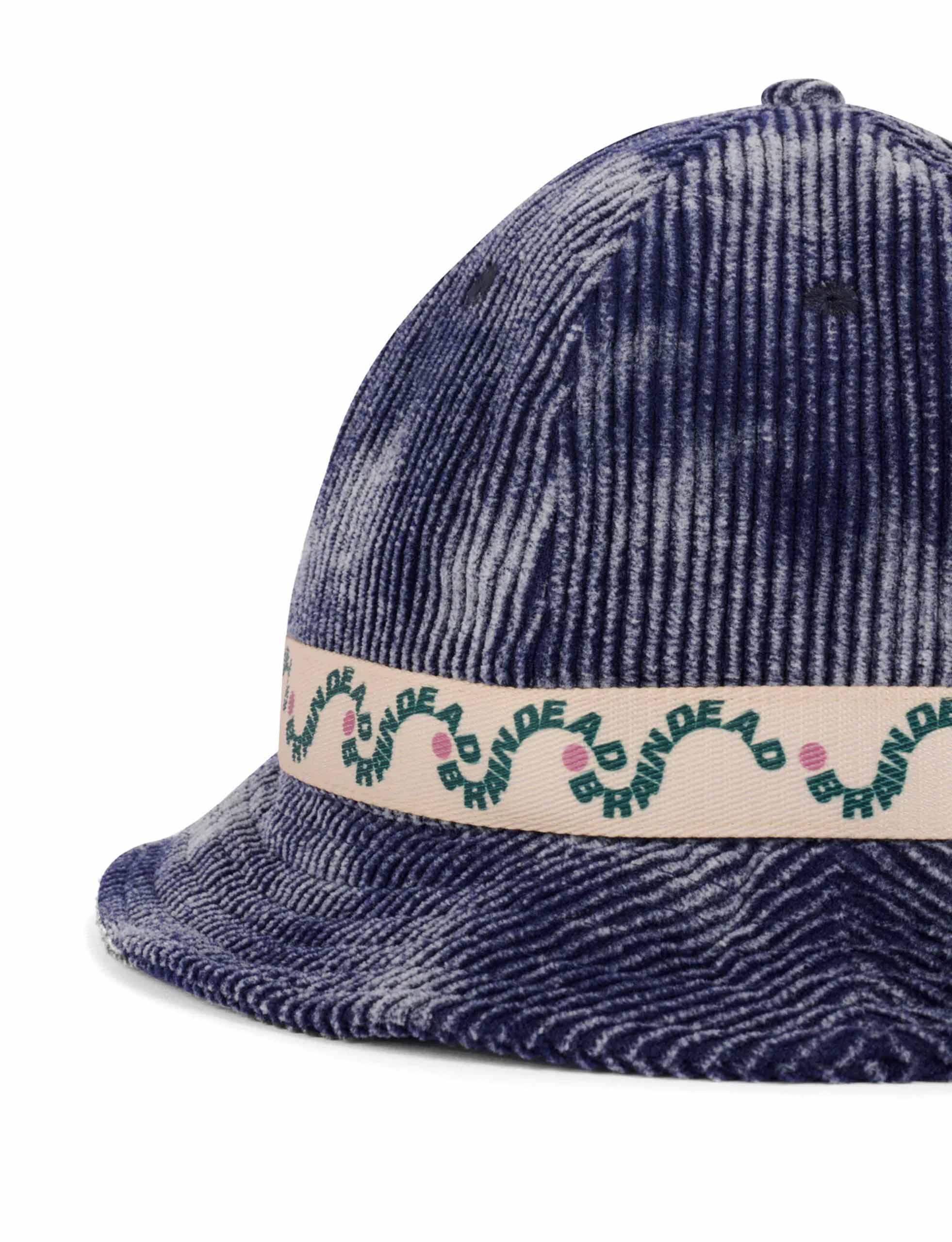 BRAIN DEAD WAVE BELL BUCKET HAT NAVY - Image 3