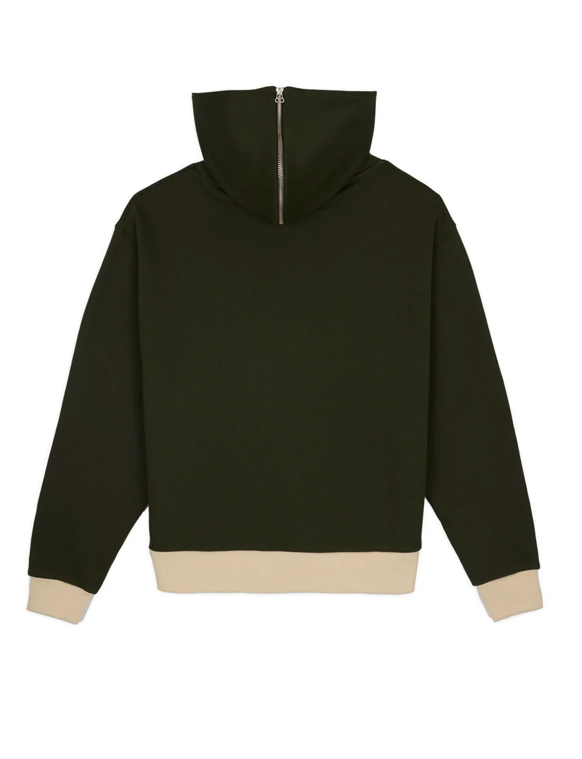 BRAIN DEAD ZIP HOODIE - GREEN - Image 3