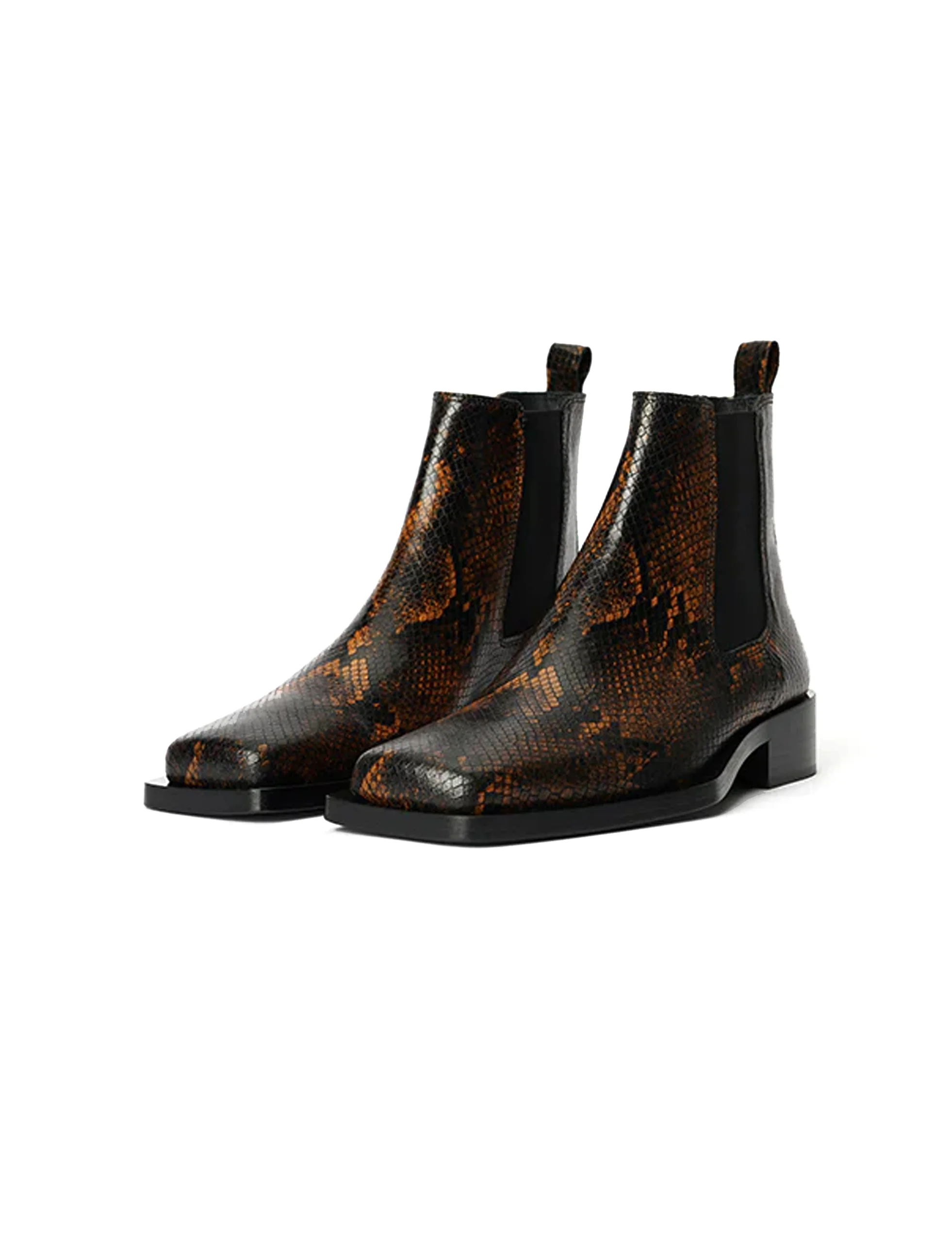 CMMN SWDN Rick Snake Boots BROWN - Image 3