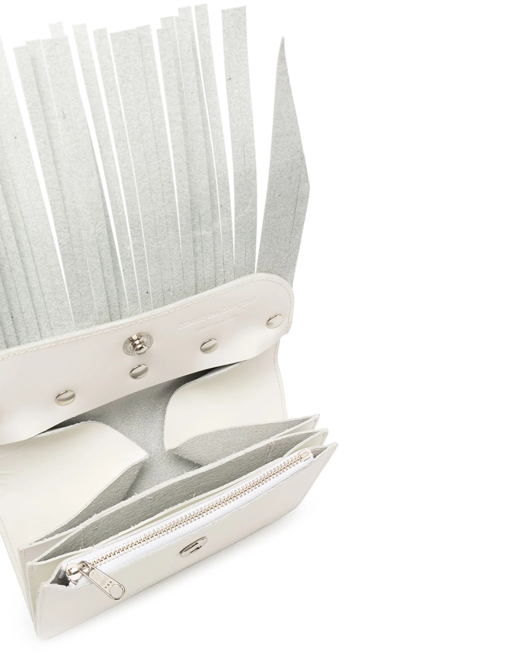 COMME DES GARÇONS FRINGED CARDHOLDER SAJ12P3S WHITE - Image 3