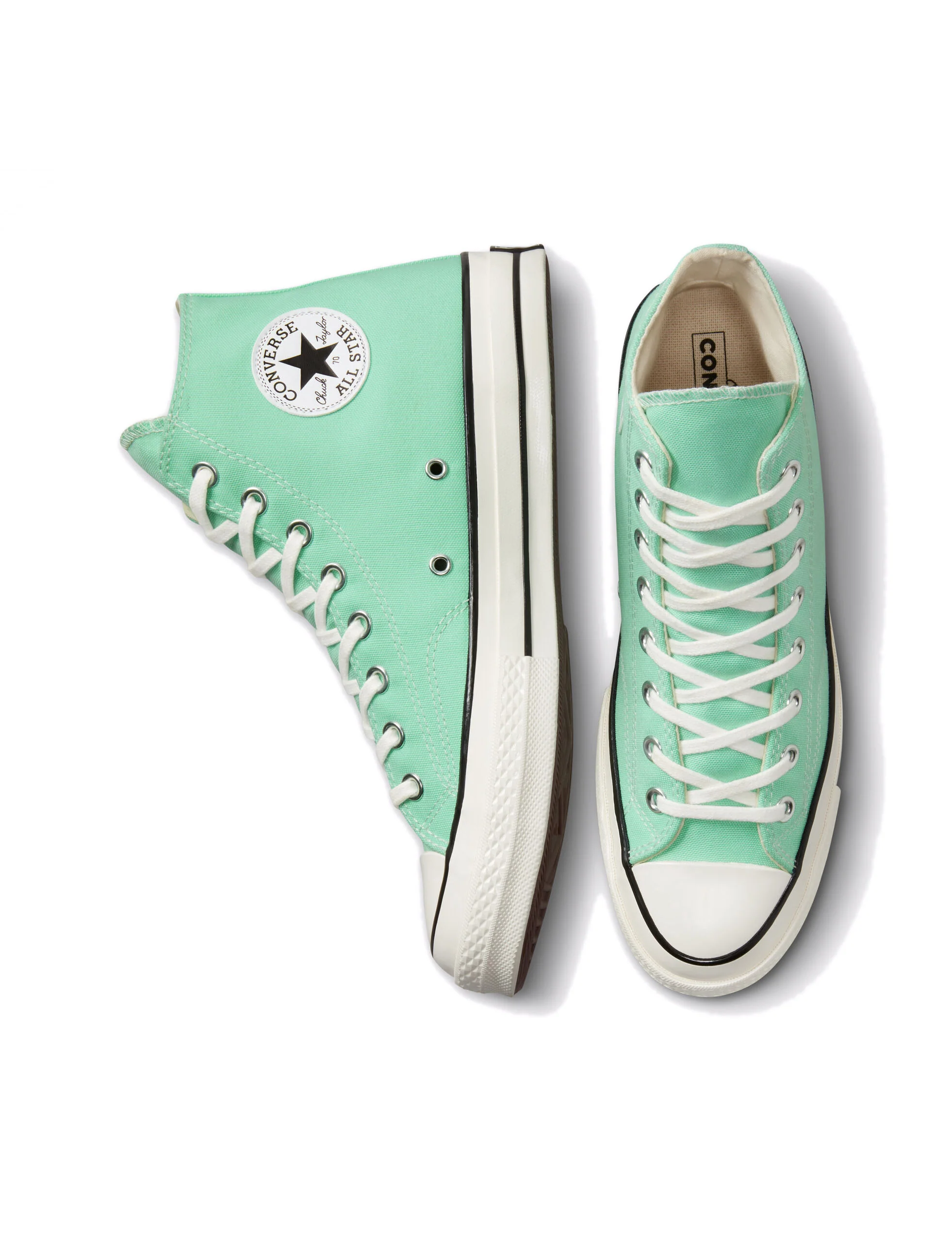 CONVERSE CHUCK 70 A00748C CLASSIC HIGH TOP Prism Green/Egret/Black - Image 4