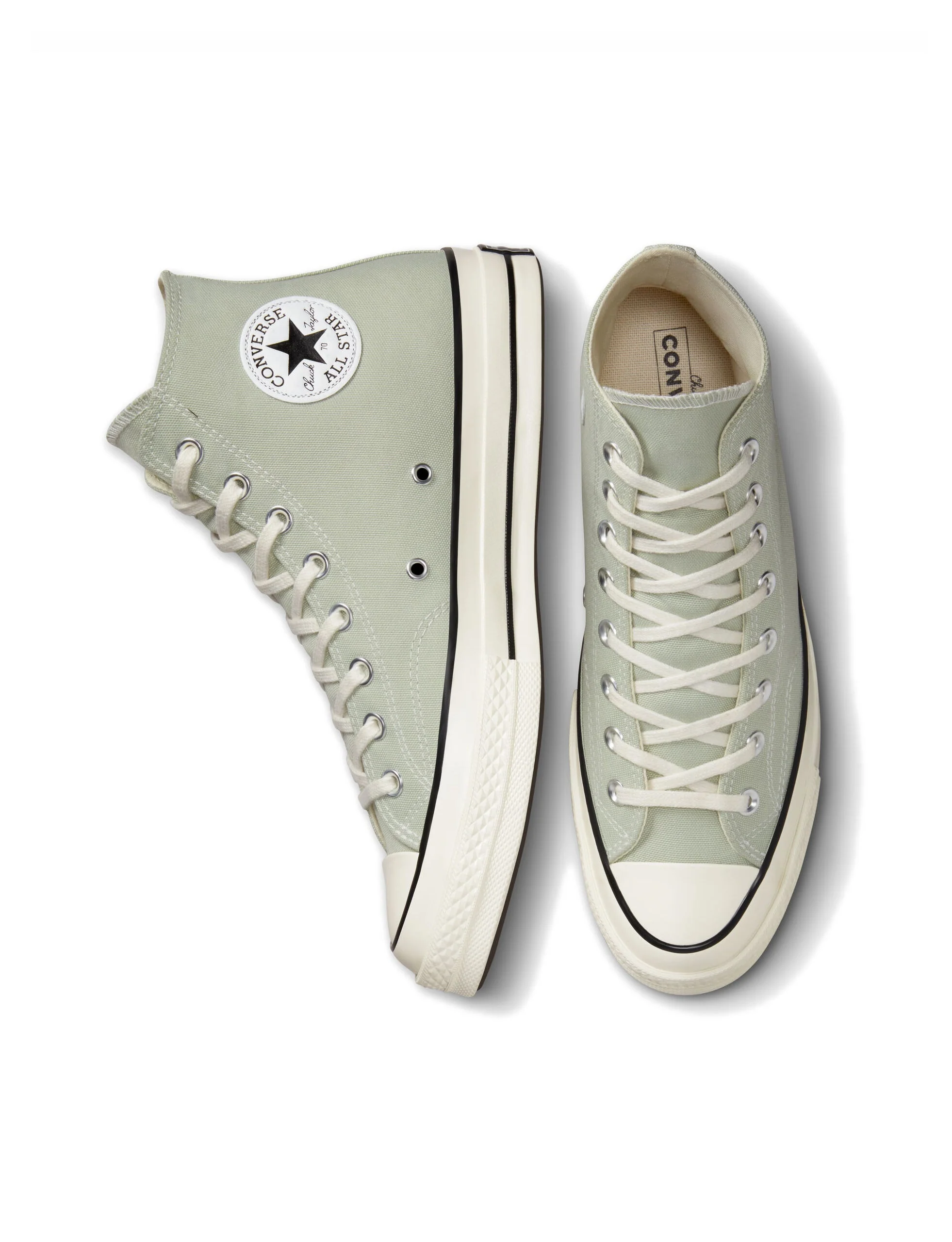 CONVERSE CHUCK 70 A02756C CLASSIC HIGH TOP SUMMIT SAGE/EGRET/BLACK - Image 4