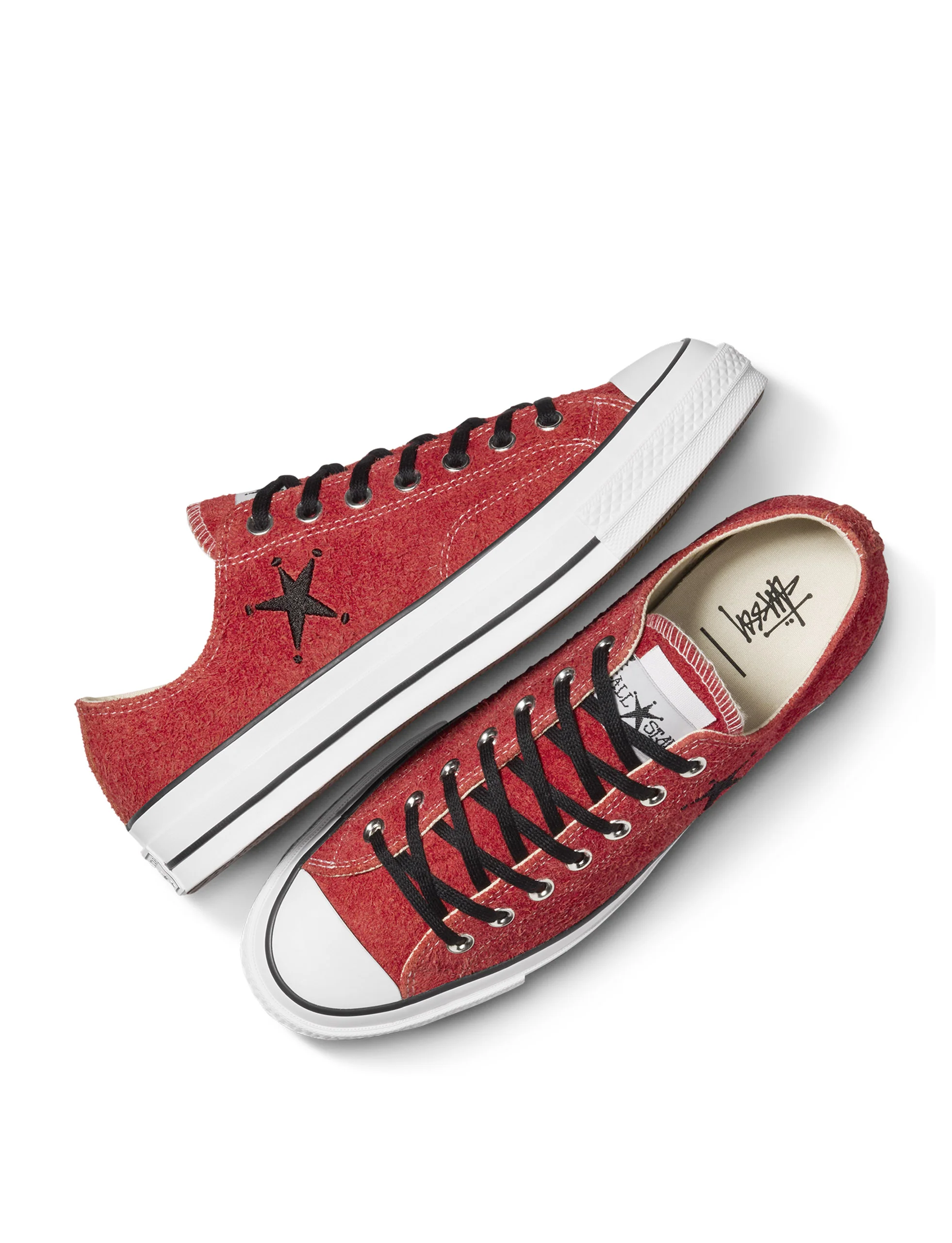 CONVERSE x STÜSSY: SUEDE CHUCK 70 LOW RED - Image 3