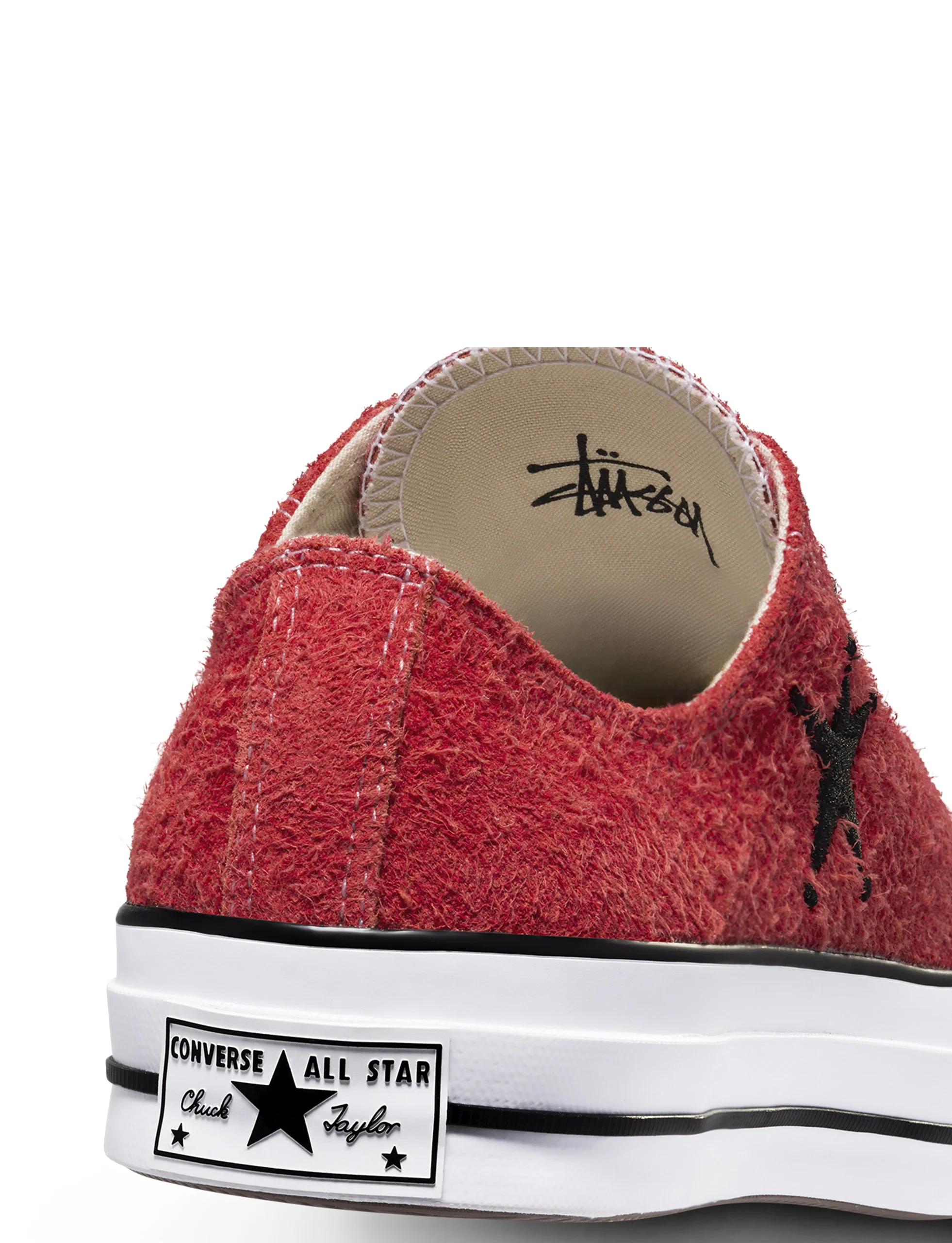CONVERSE x STÜSSY: SUEDE CHUCK 70 LOW RED - Image 7