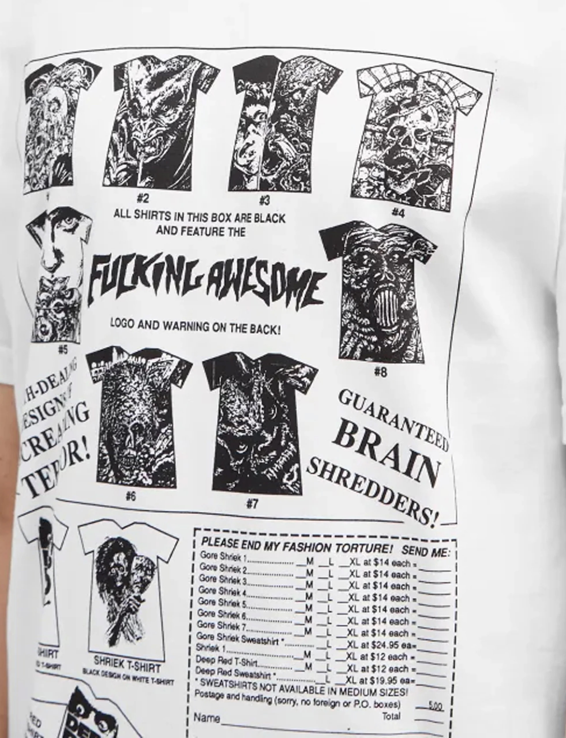 FUCKING AWESOME Gore Shrek Tee WHITE - Image 2