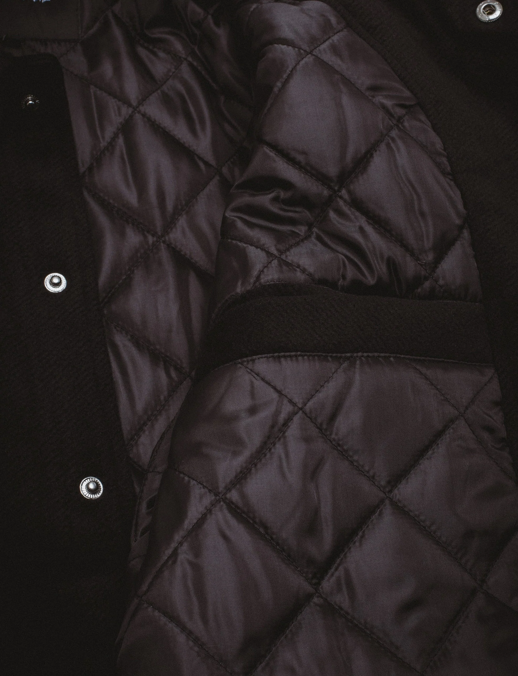 FUCKING AWESOME Korea Bar Varsity Jacket BLACK - Image 4
