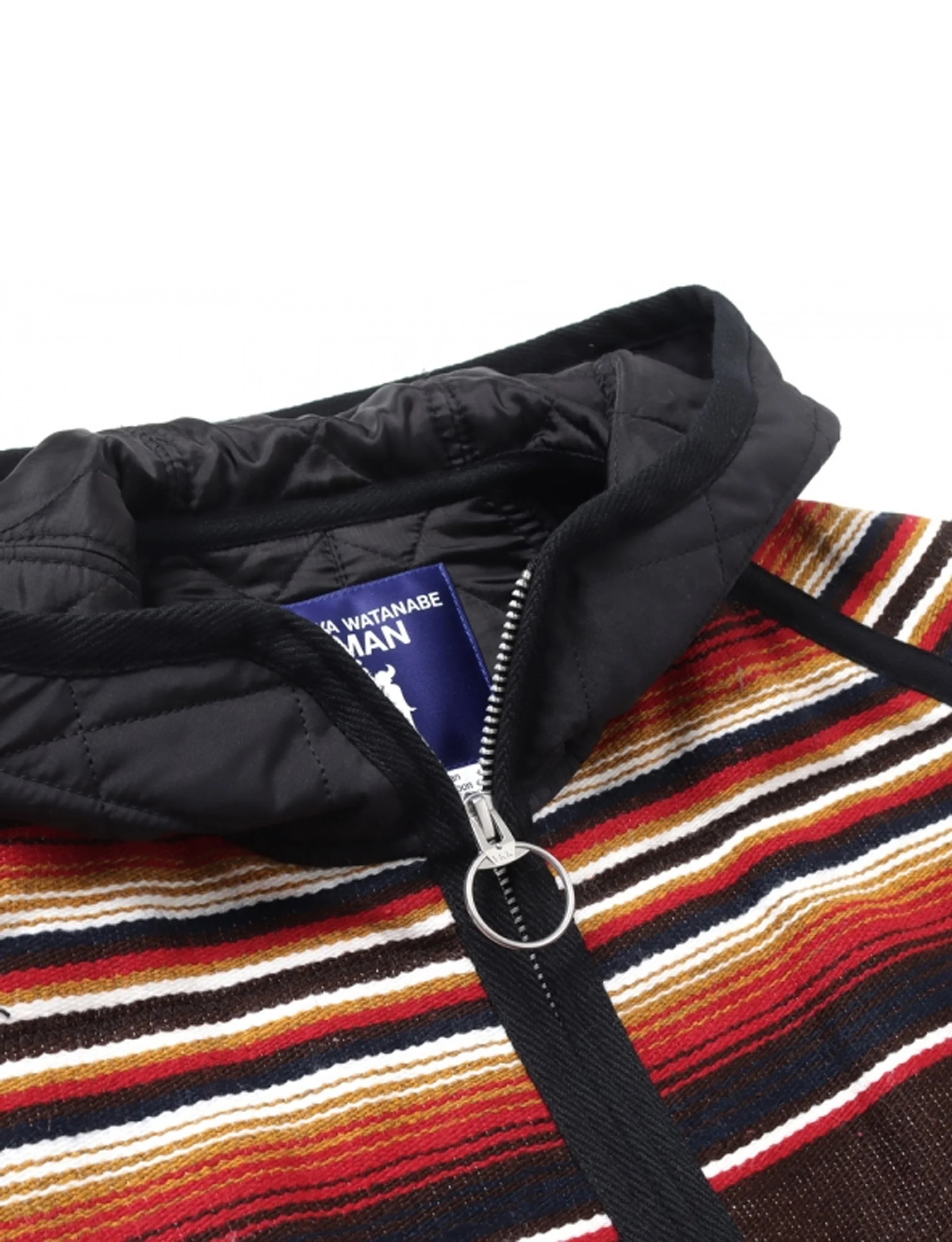 Junya Watanabe MAN Quilted Jacket (Navy/Brown) - Image 3