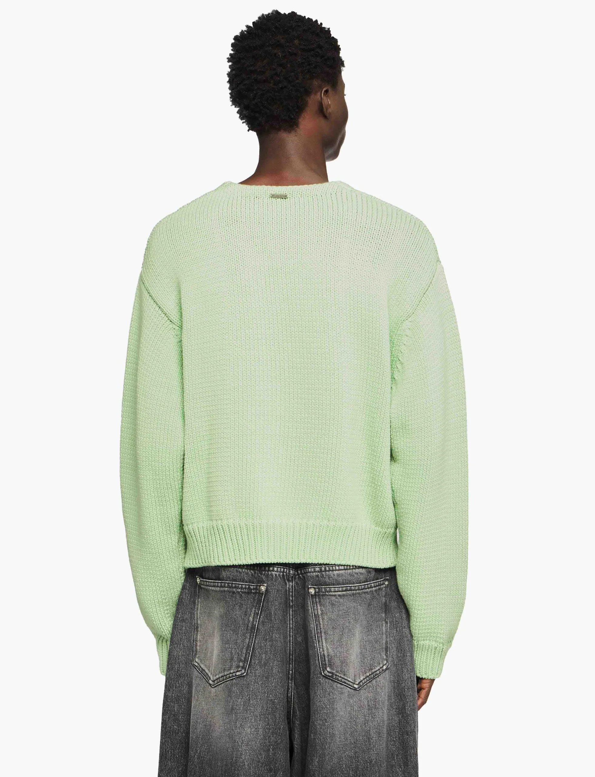 JW ANDERSON HOUSE' GRAPHIC SWEATER SPEARMINT - Image 3