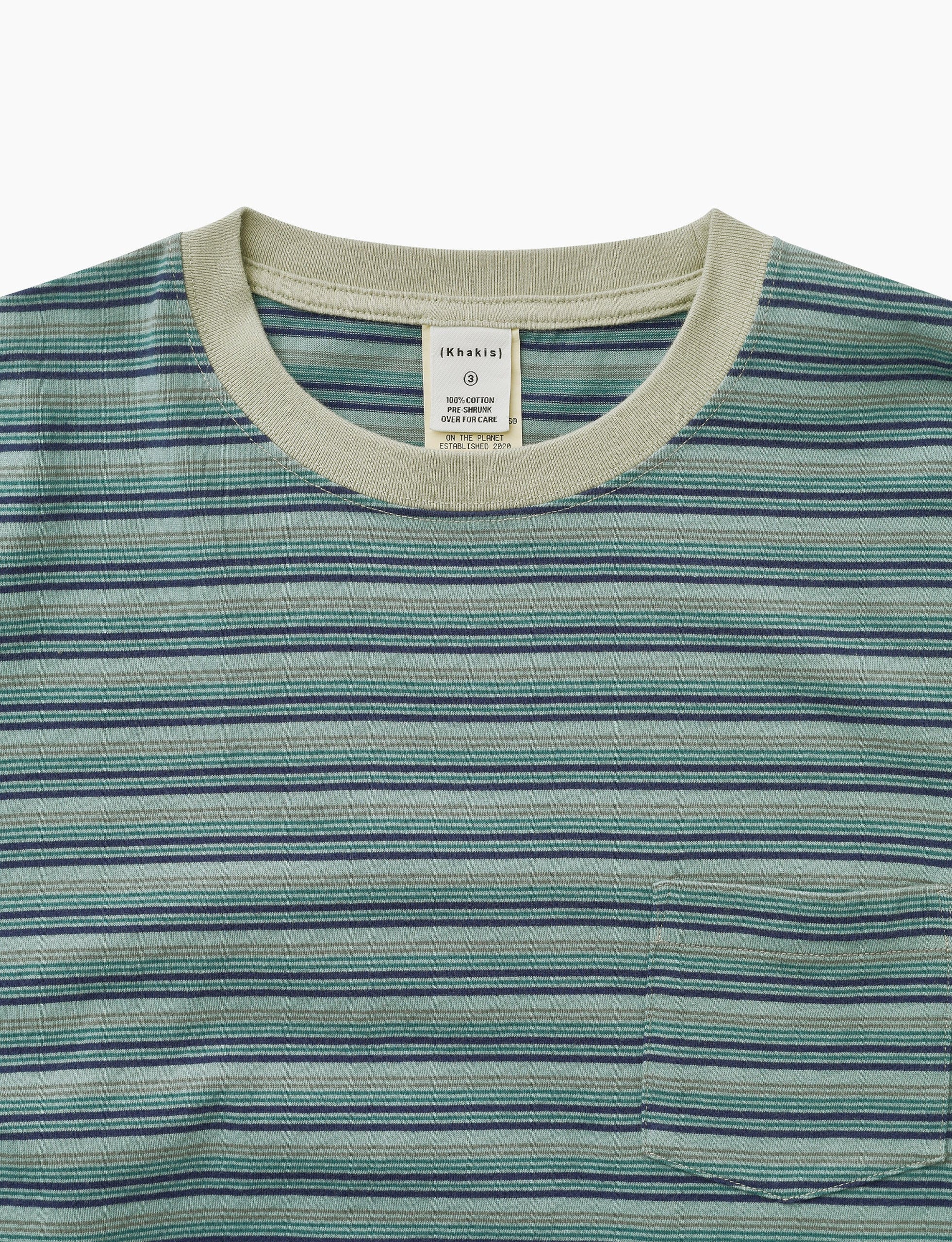 Khakis Border L/S Tee Pistachio - Image 2