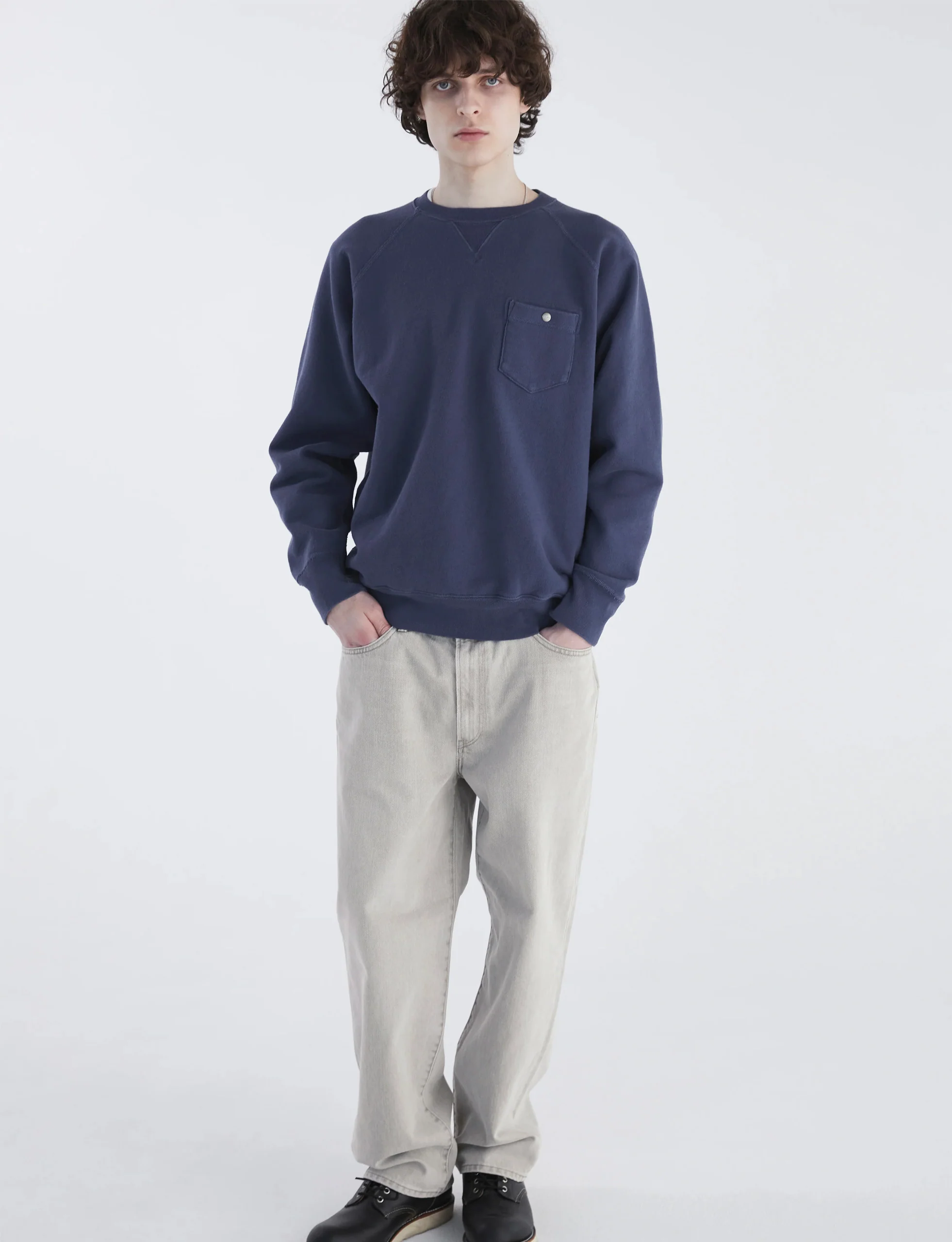 Khakis Club Crewneck Navy - Image 5