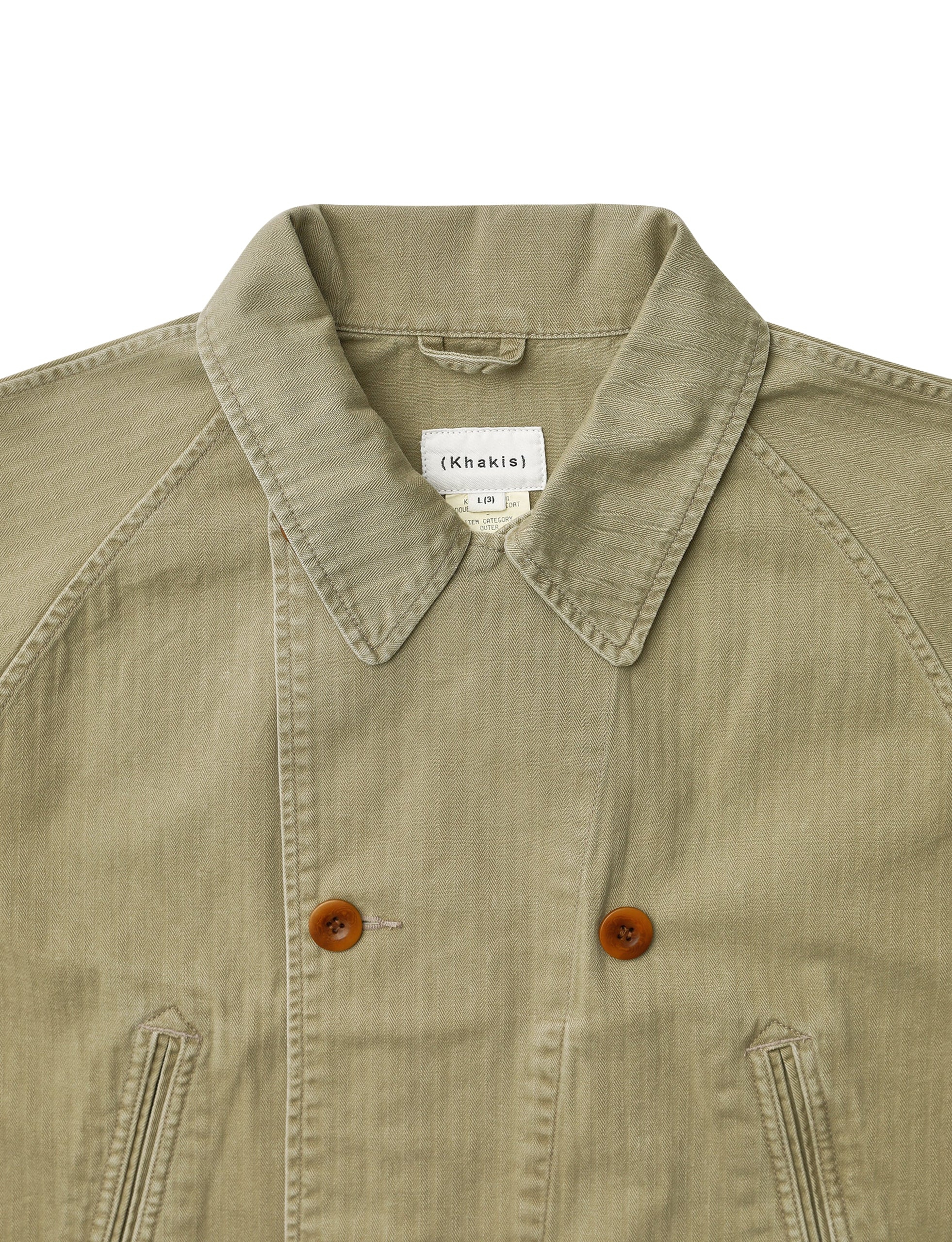 Khakis Double Chore Coat Khaki - Image 2