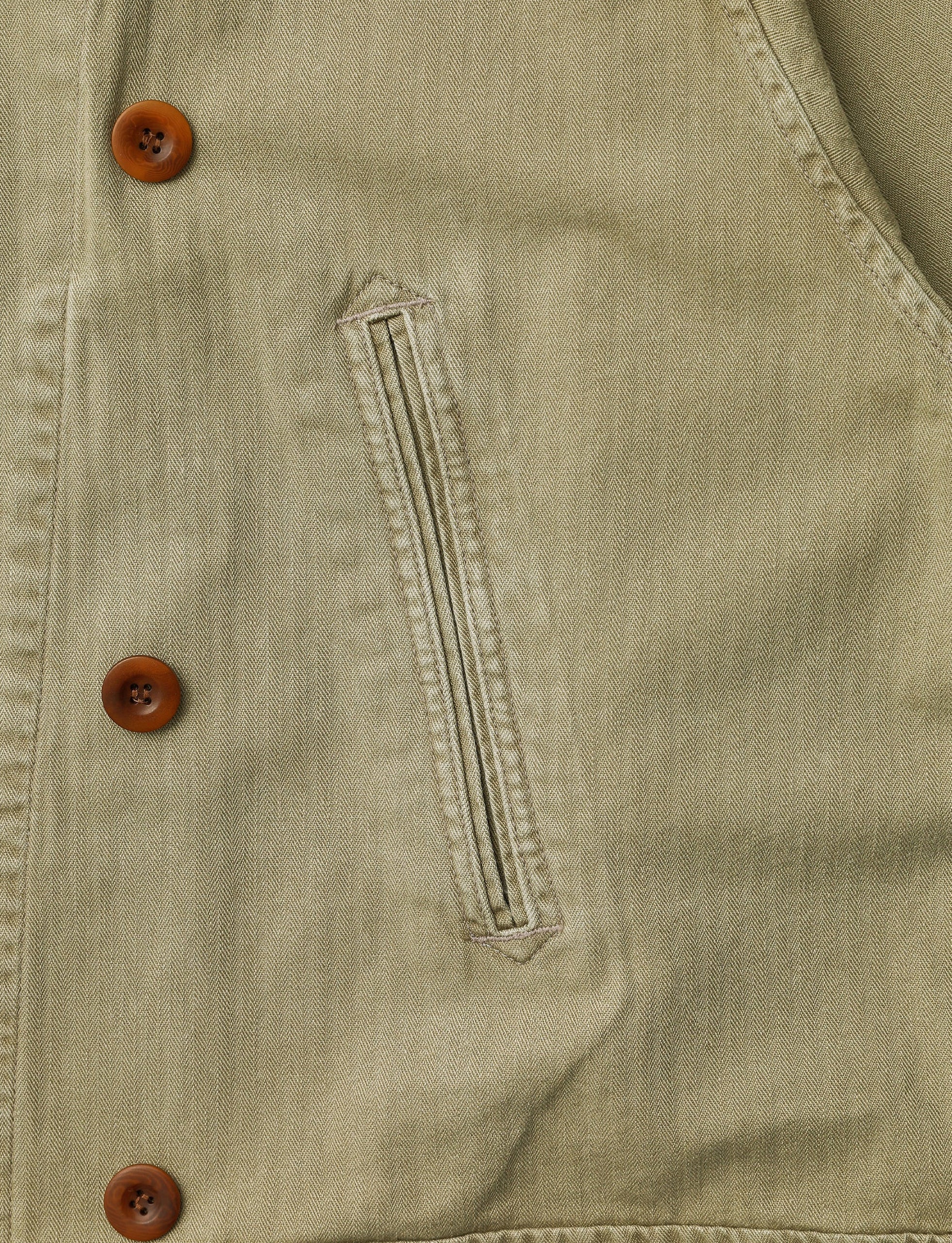 Khakis Double Chore Coat Khaki - Image 4