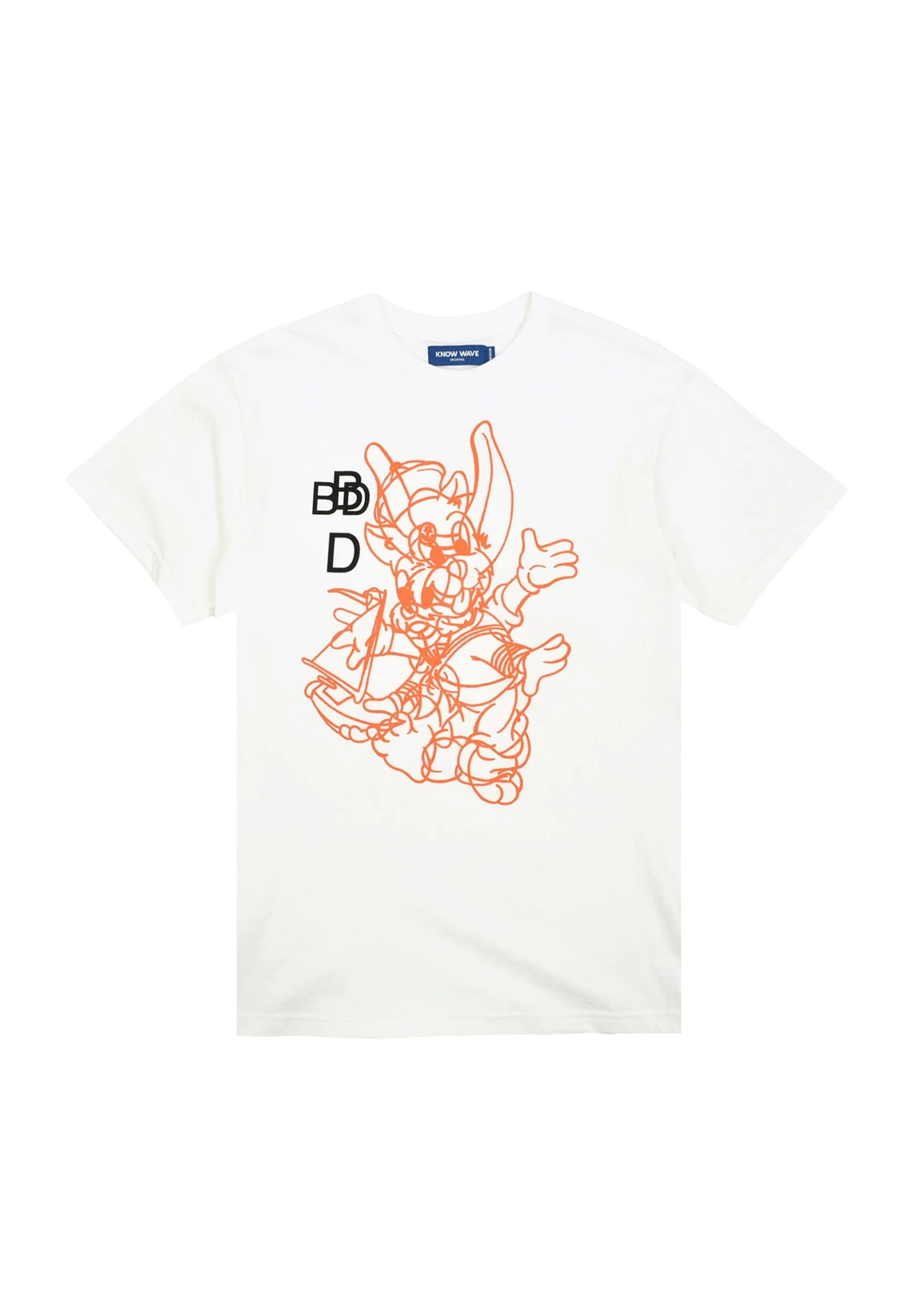 KNOW WAVE BLACK DICE BUNNY T-SHIRT