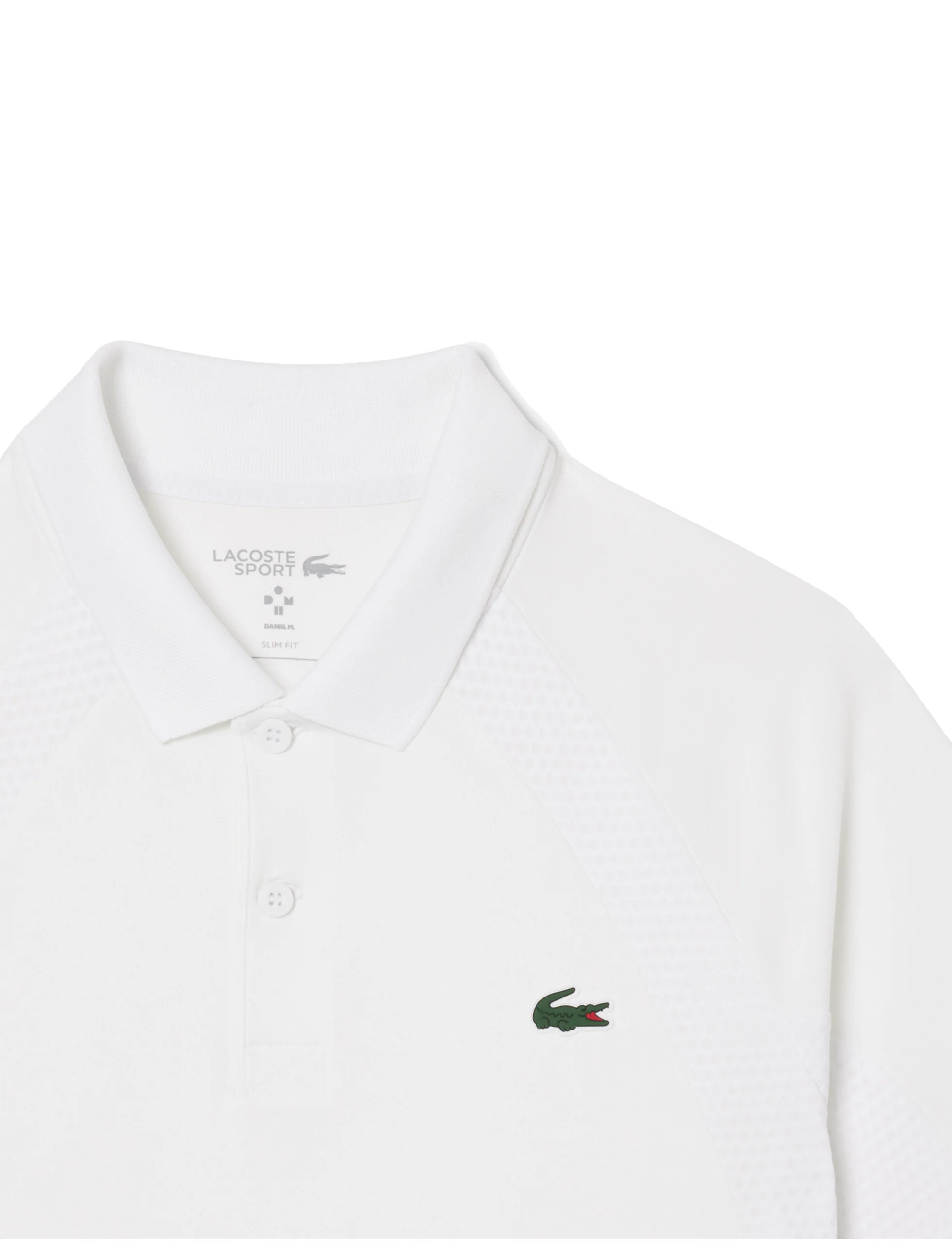 Lacoste Men's Lacoste Tennis x Daniil Medvedev Polo White - Image 2