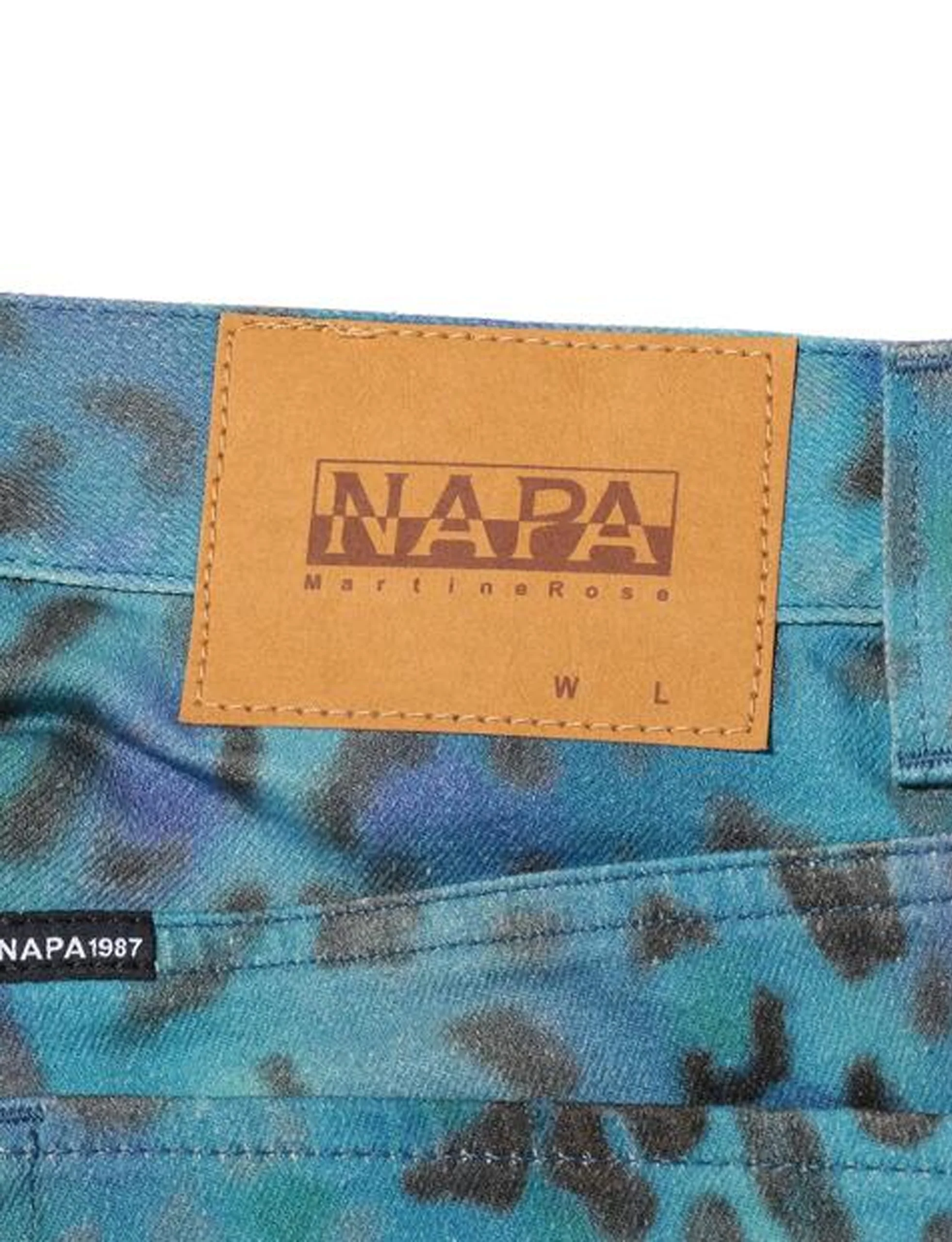 NAPA BY MARTINE ROSE LEOPARD JEANS BLUE - Image 2