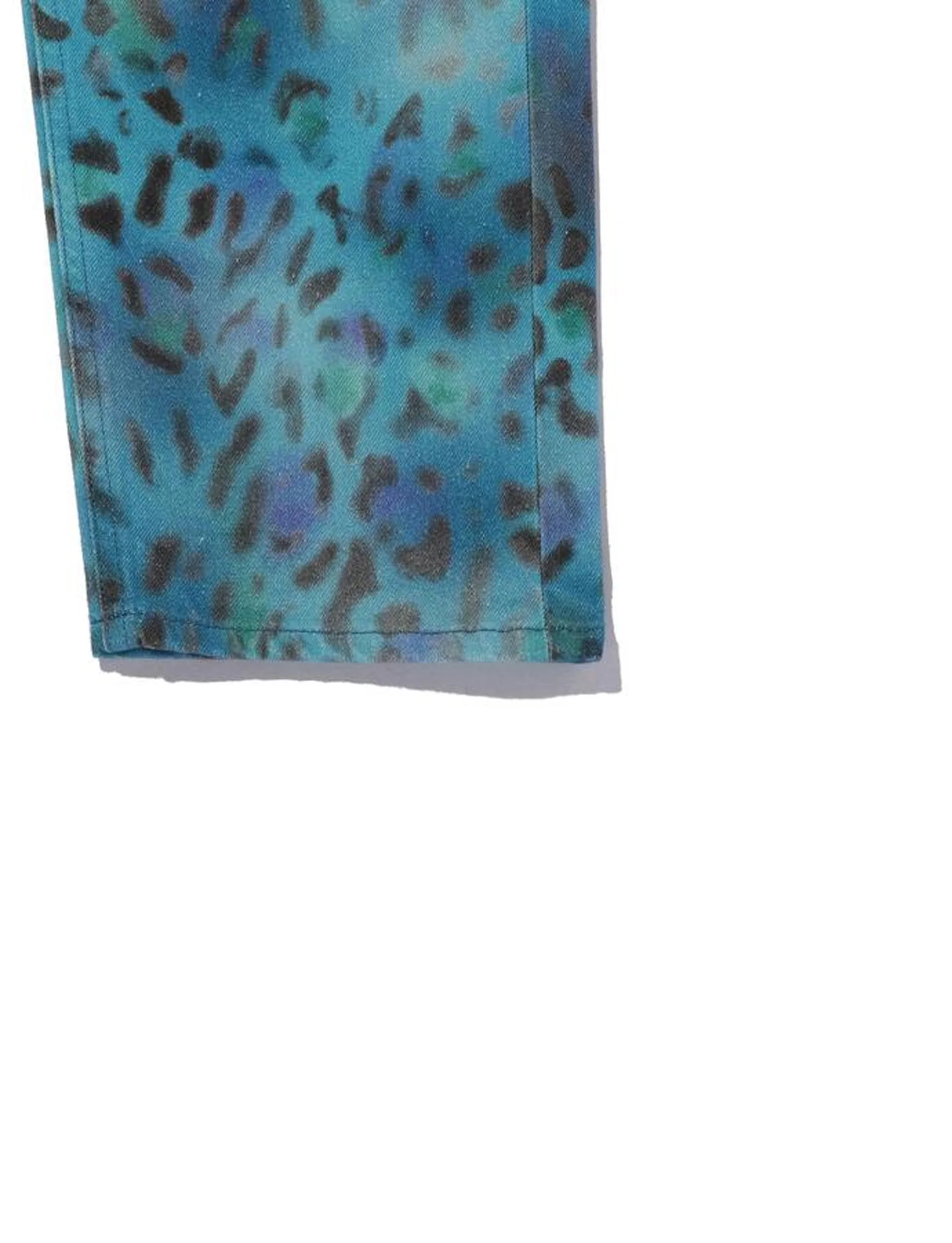 NAPA BY MARTINE ROSE LEOPARD JEANS BLUE - Image 3