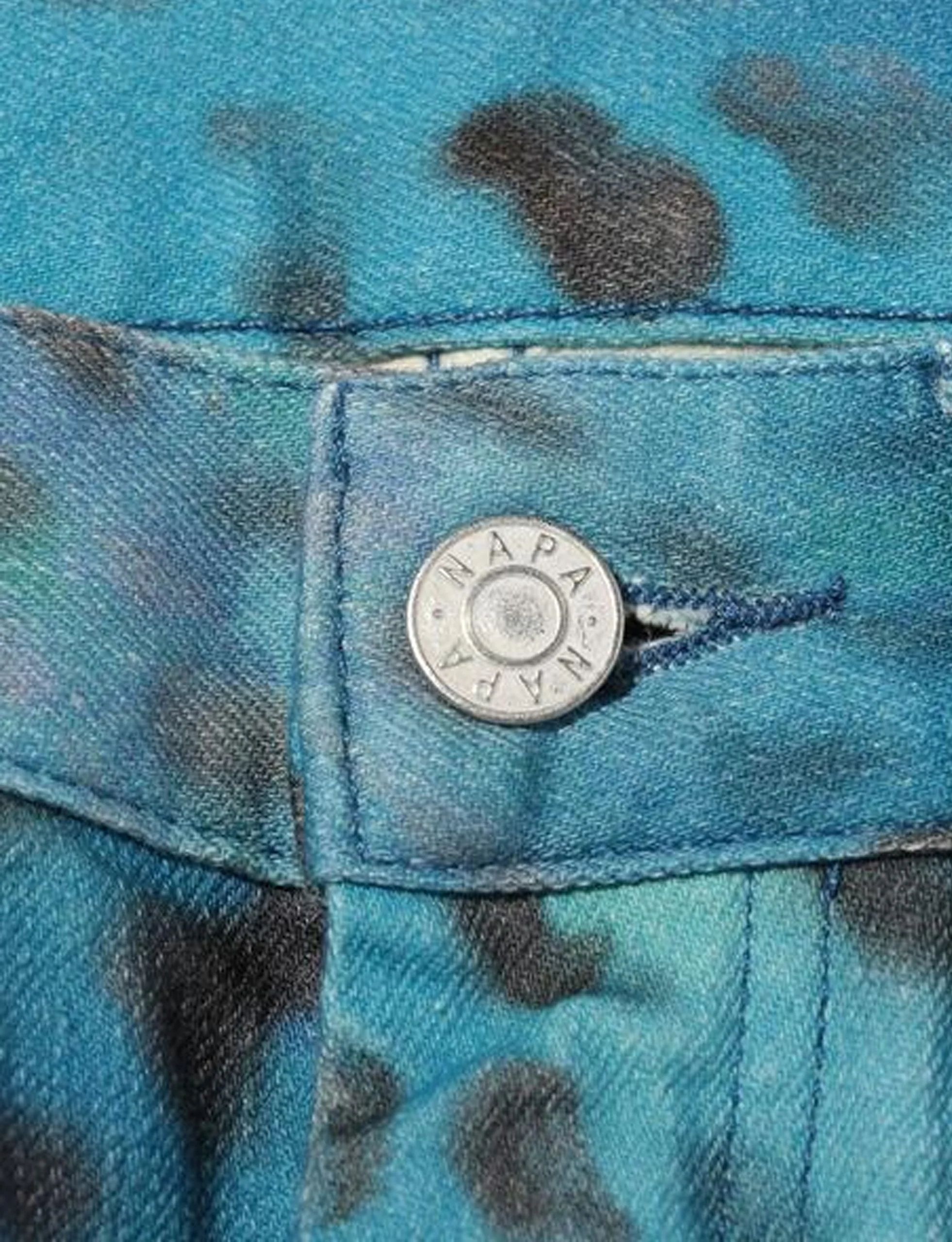 NAPA BY MARTINE ROSE LEOPARD JEANS BLUE - Image 4
