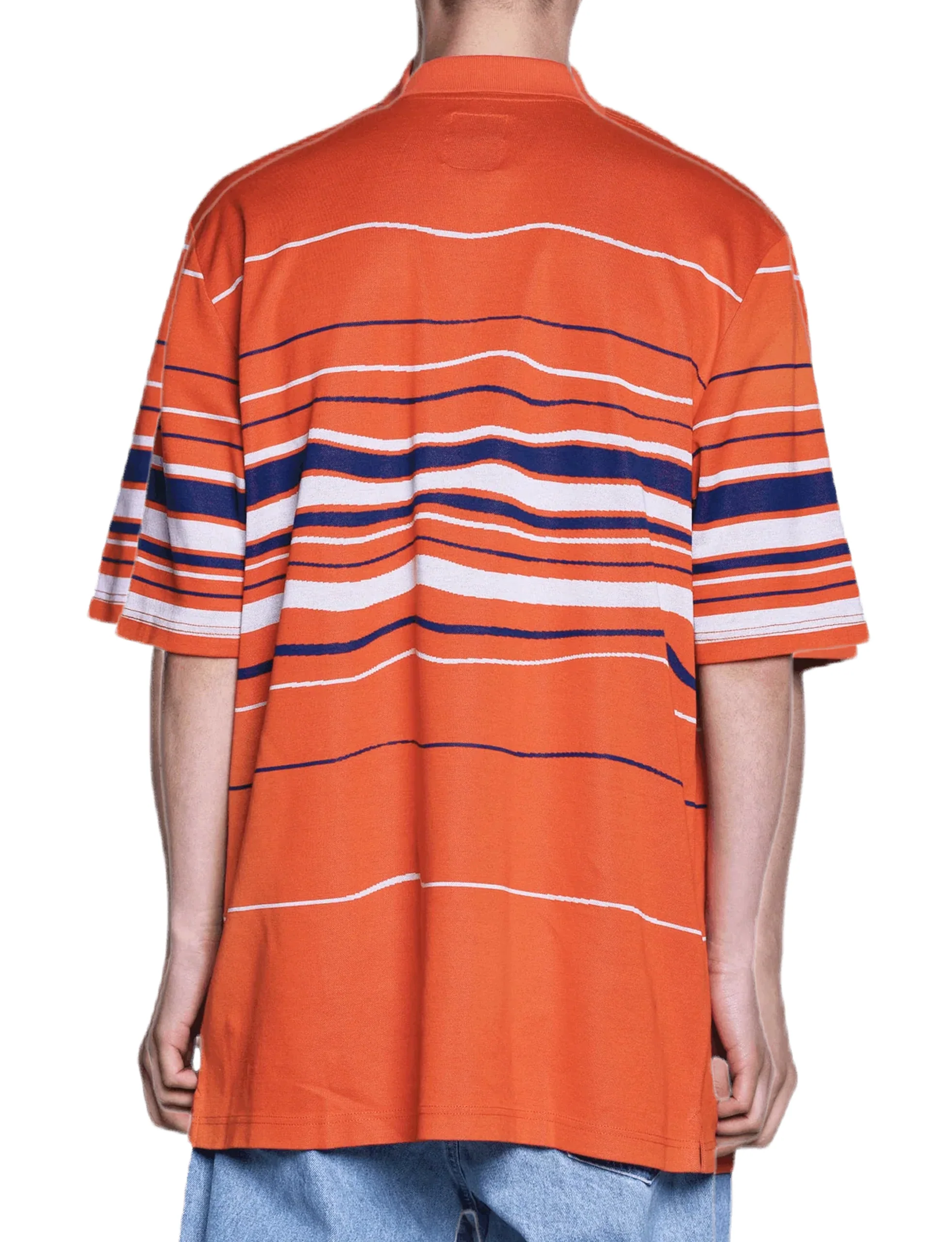 NAPA BY MARTINE ROSE STRIPE OVERSIZED POLO - Image 2