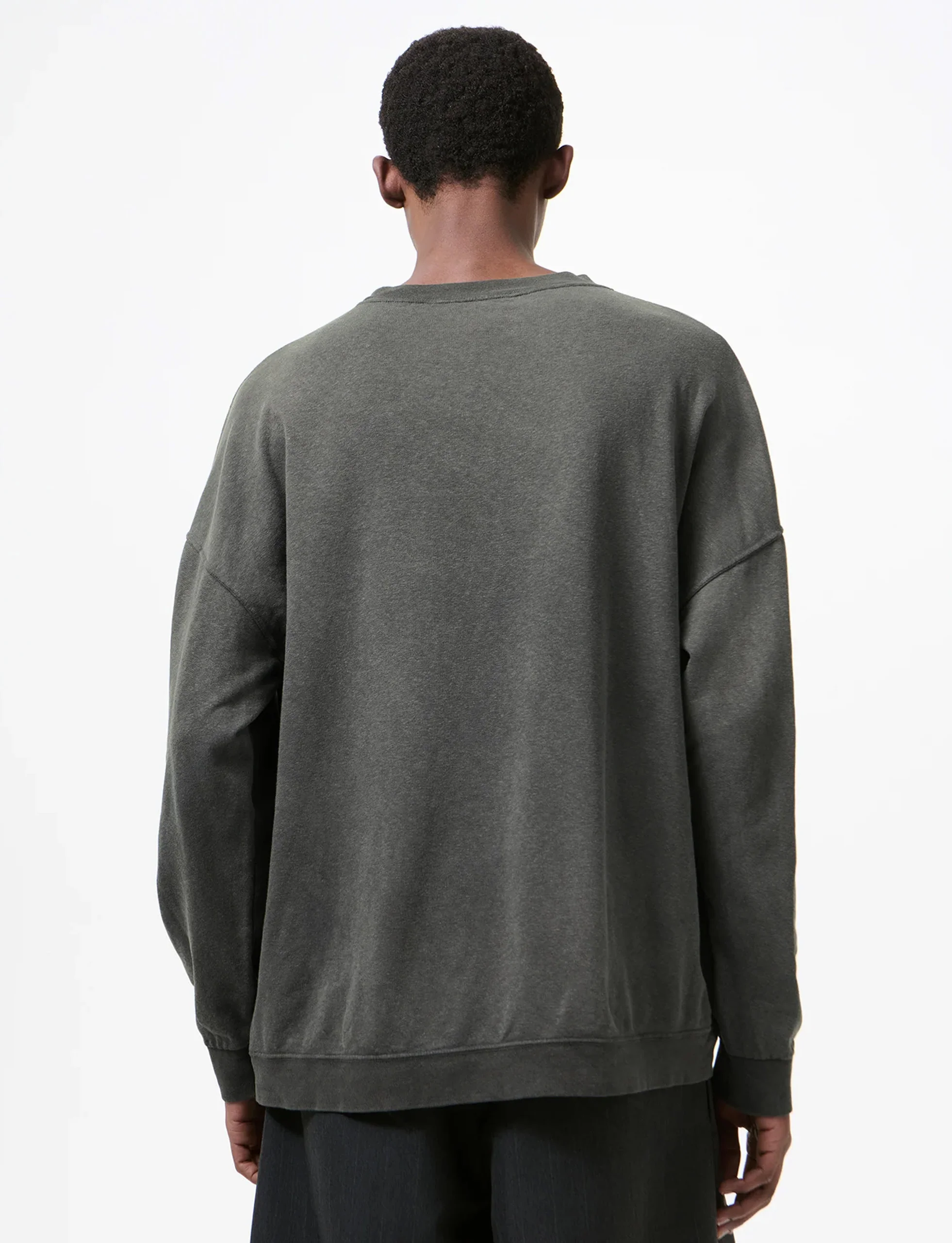 OUR LEGACY SLACK SWEATSHIRT Washed Black Rogue Loopback - Image 2