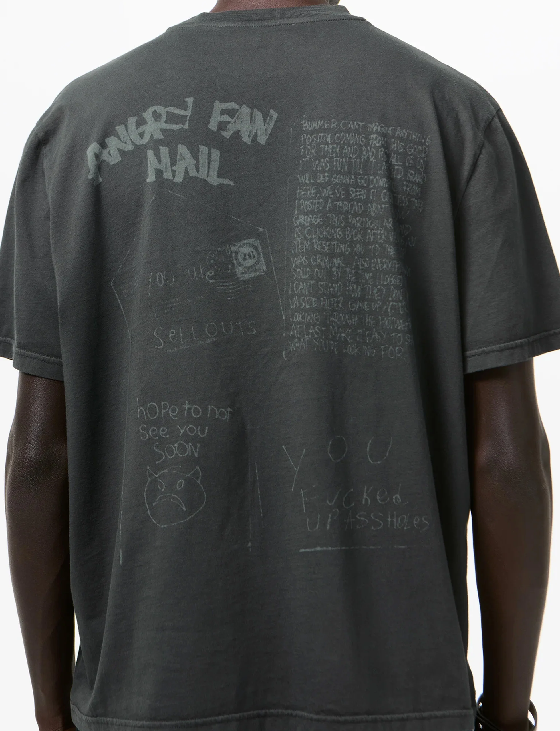 OUR LEGACY BOX T-SHIRT Angry Fan Mail Print - Image 3
