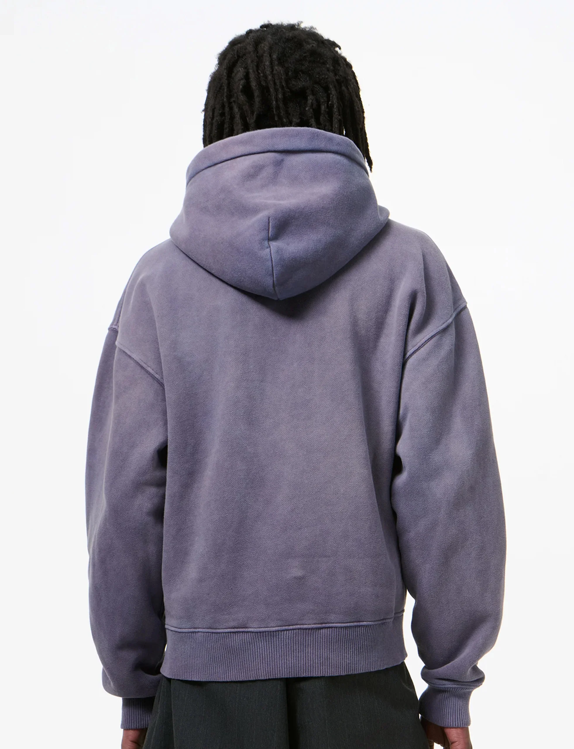 OUR LEGACY RASCAL HOOD Antique Amethyst Star Fleece - Image 2