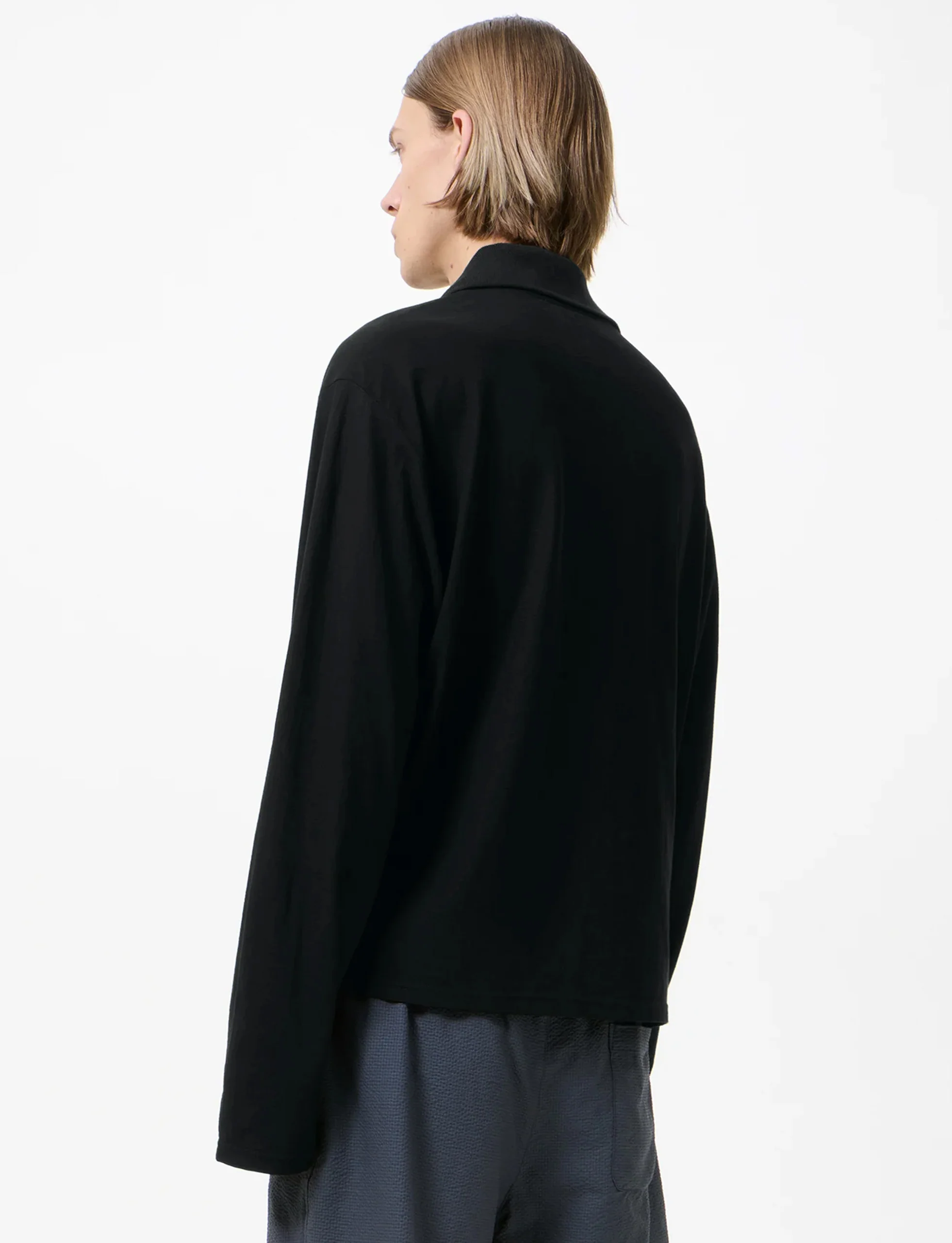 OUR LEGACY RUGBY LONSLEEVE Black High Twist Jersey - Image 3