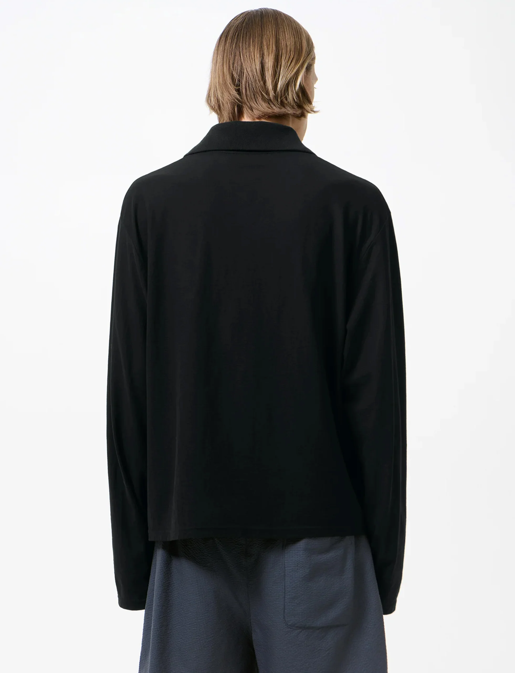 OUR LEGACY RUGBY LONSLEEVE Black High Twist Jersey - Image 4