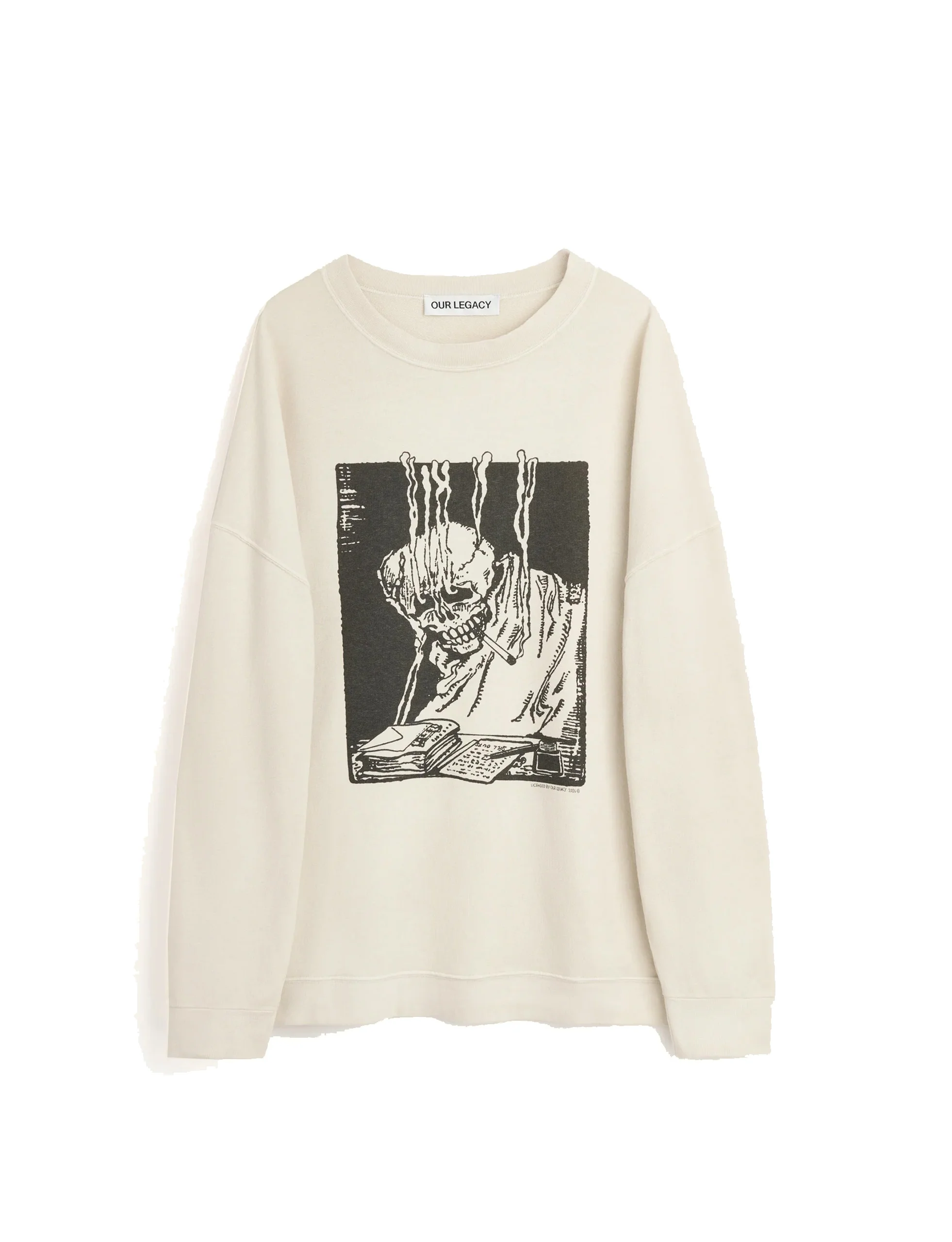 OUR LEGACY SLACK SWEATSHIRT Angry Fan Mail Print