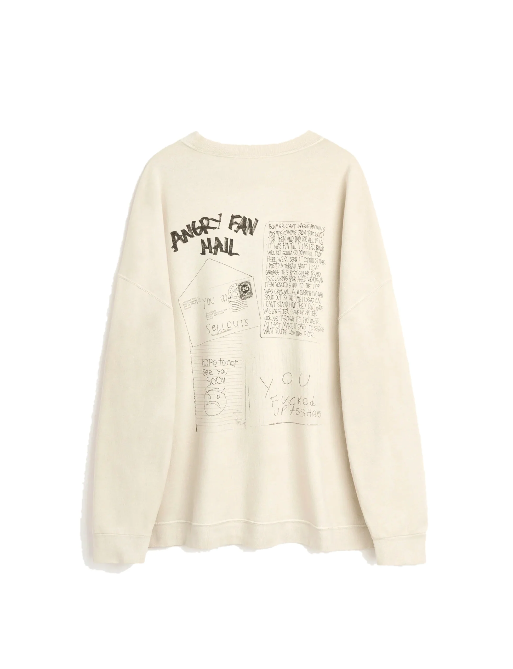 OUR LEGACY SLACK SWEATSHIRT Angry Fan Mail Print - Image 2