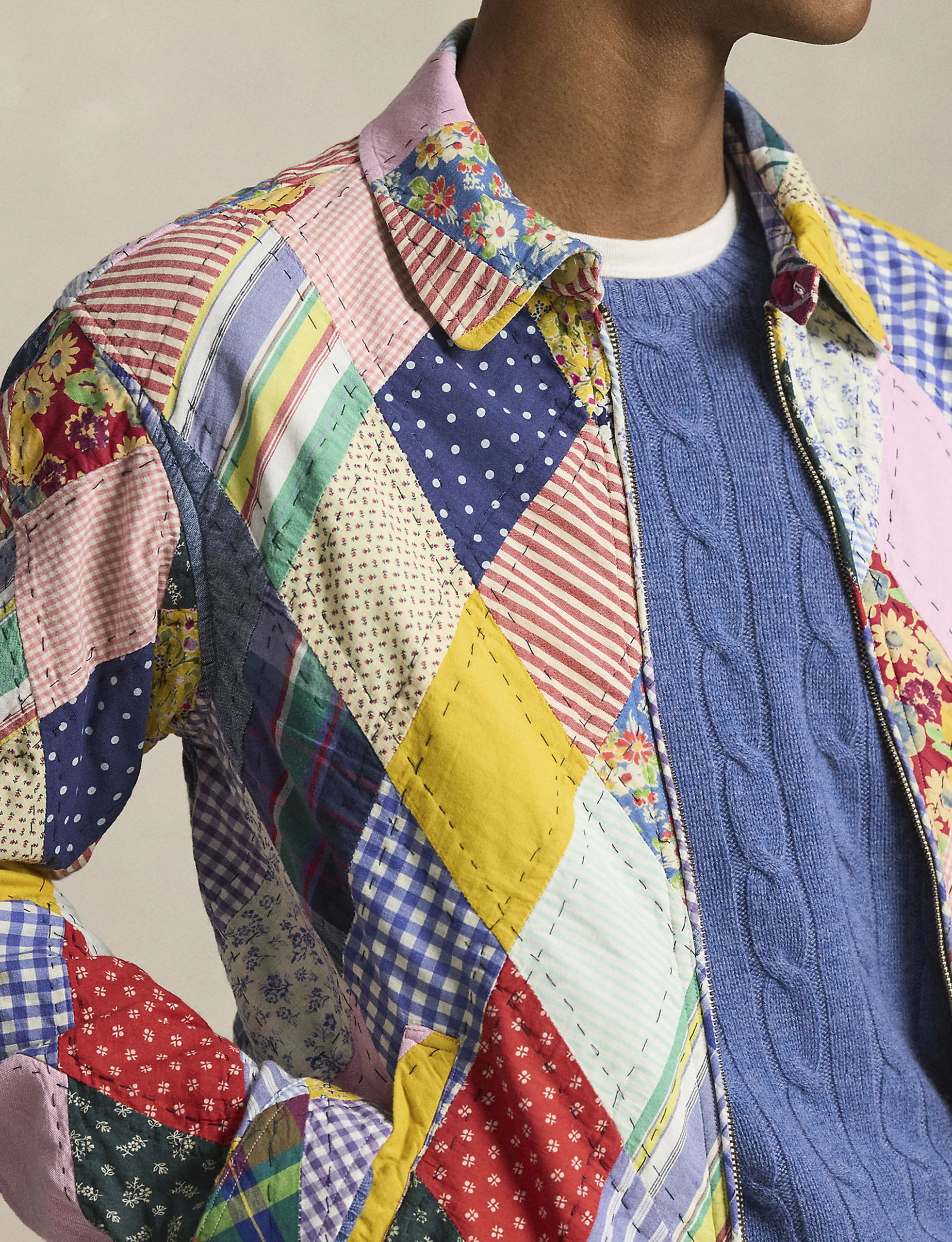 POLO RALPH LAUREN THE BAYPORT PATCHWORK OVERSHIRT - Image 2