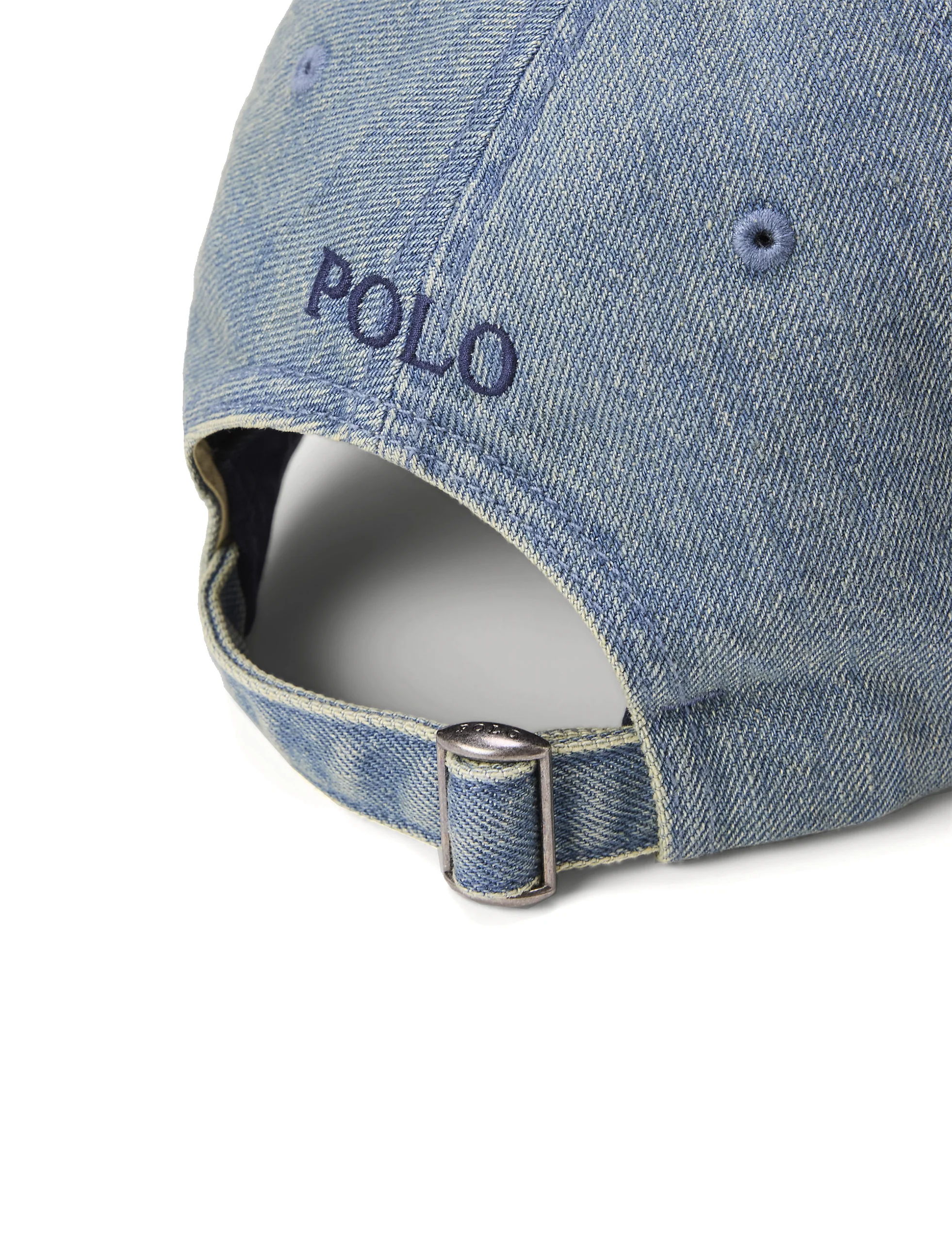POLO RALPH LAUREN WOVEN-CAP LIGHT WASH DENIM - Image 3
