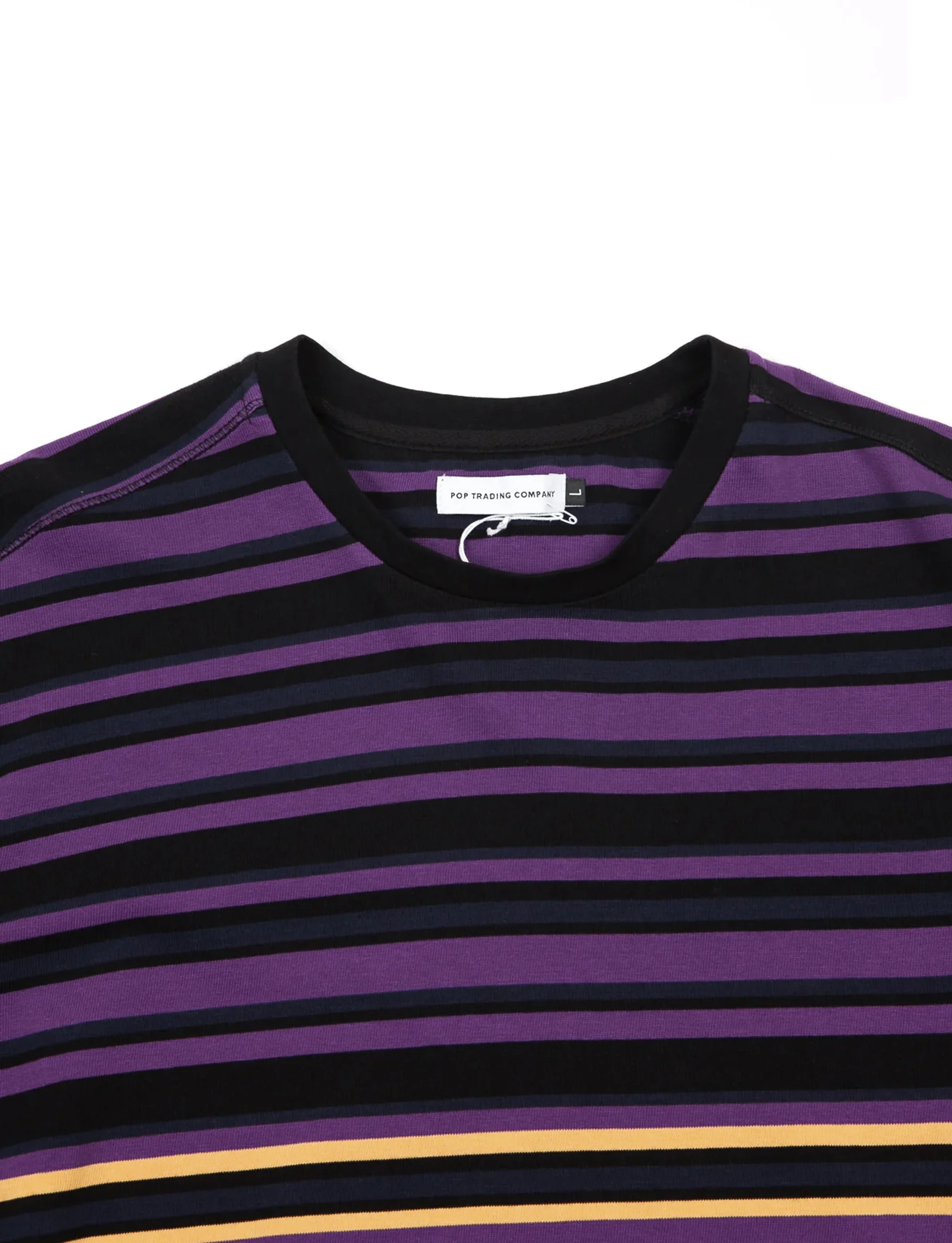 POP TRADING NAGEL STRIPED LONGSLEEVE PURPLE - Image 3